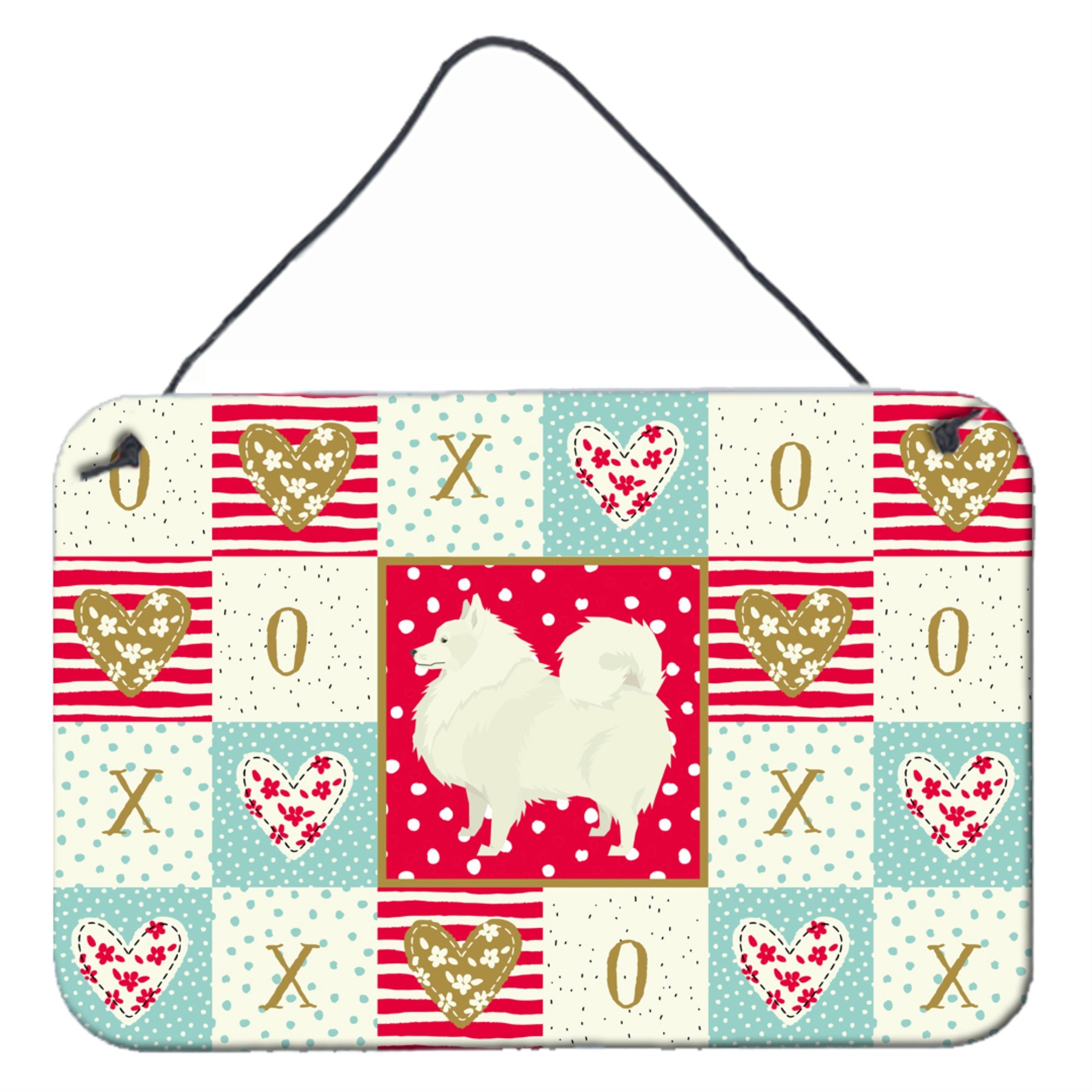 'Caroline'S Treasures Spitz Love Door Hanging Prints Wall-Decor, Multicolor''