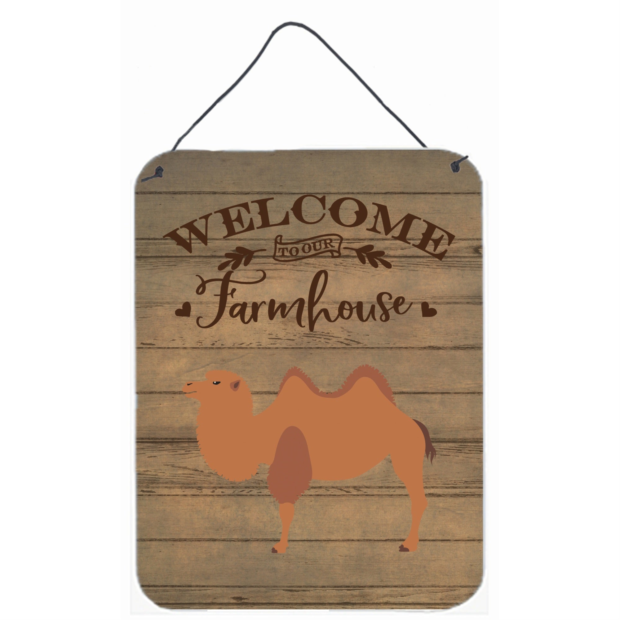'Caroline'S Treasures Bactrian Camel Welcome Door Hanging Prints Wall-Decor, Multicolor''