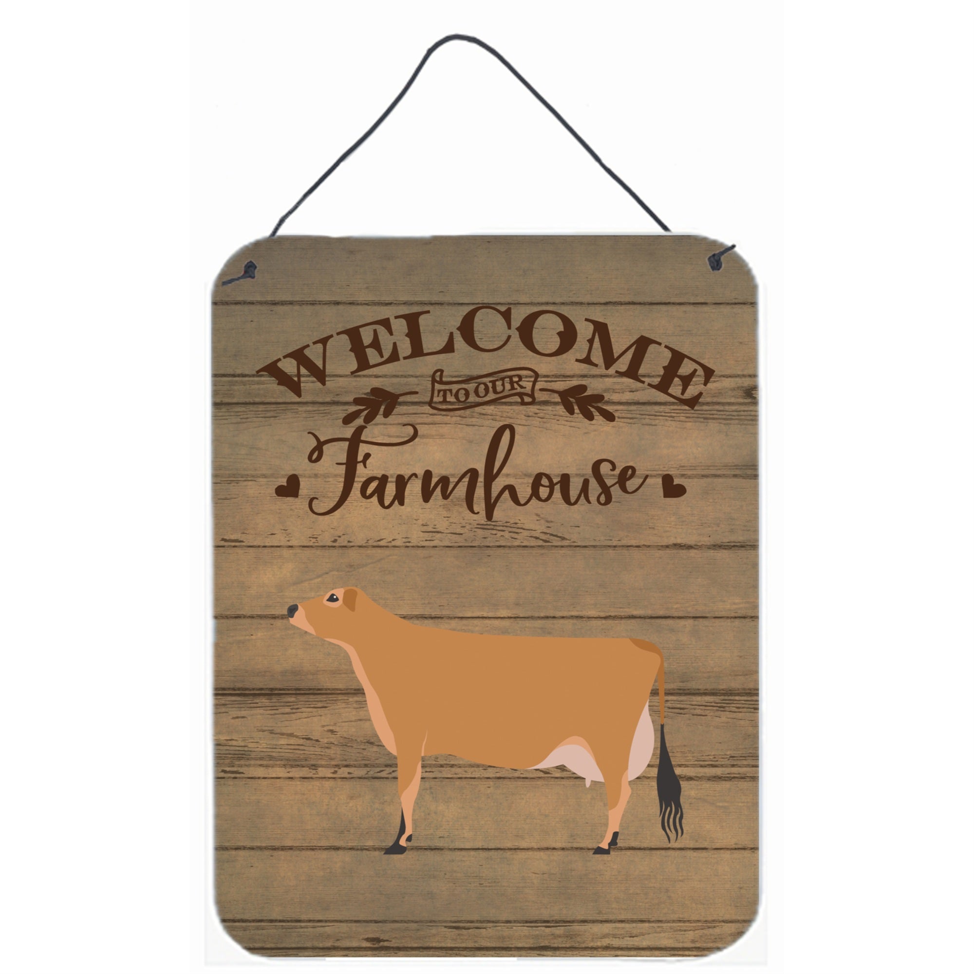 'Caroline'S Treasures Jersey Cow Welcome Door Hanging Prints Wall-Decor, Multicolor''