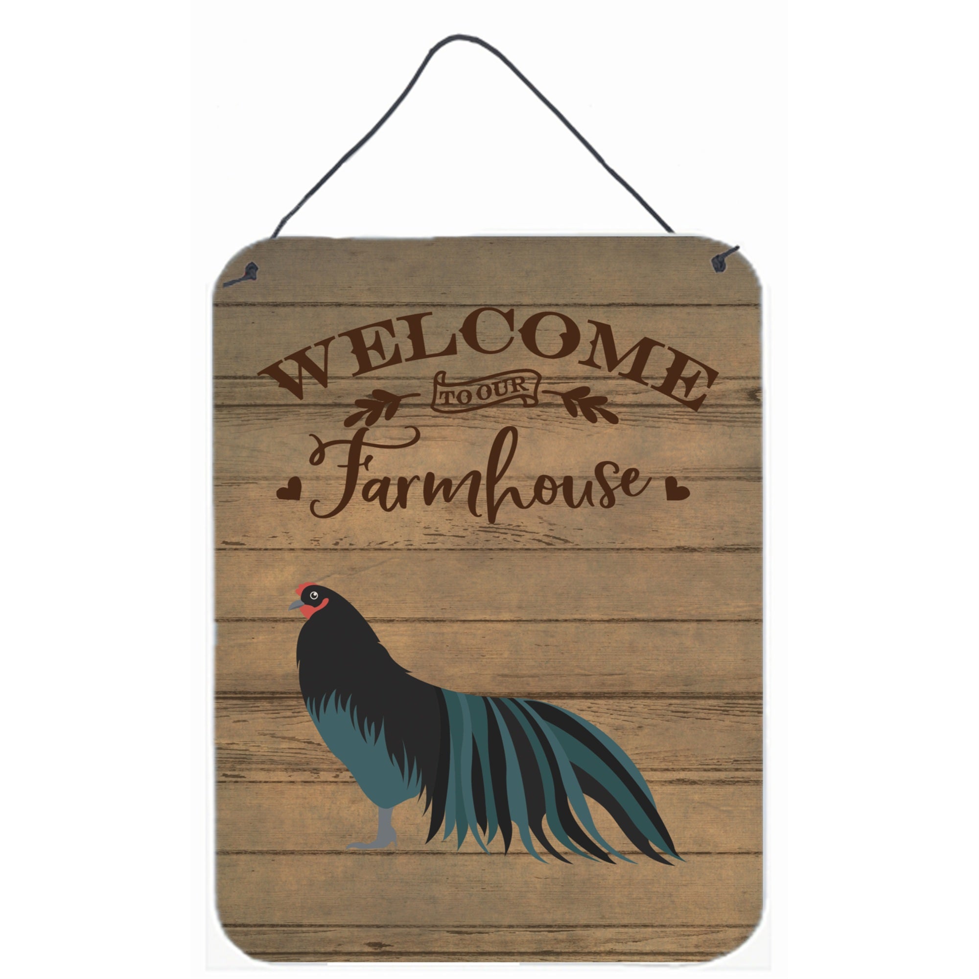 'Caroline'S Treasures Sumatra Chicken Welcome Door Hanging Prints Wall-Decor, Multicolor''