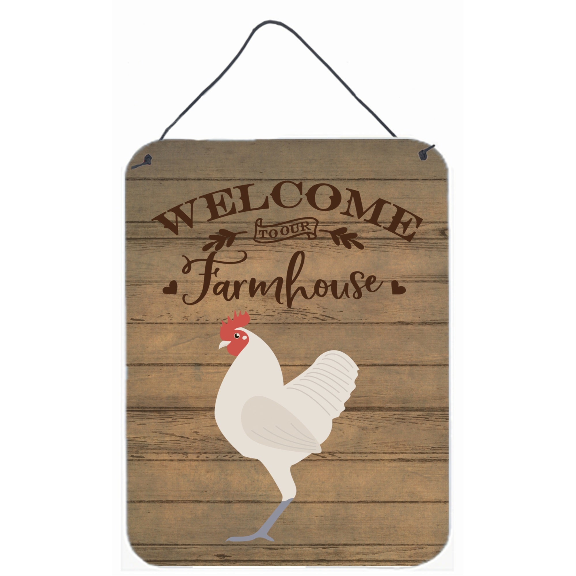 'Caroline'S Treasures German Langshan Chicken Welcome Door Hanging Prints Wall-Decor, Multicolor''