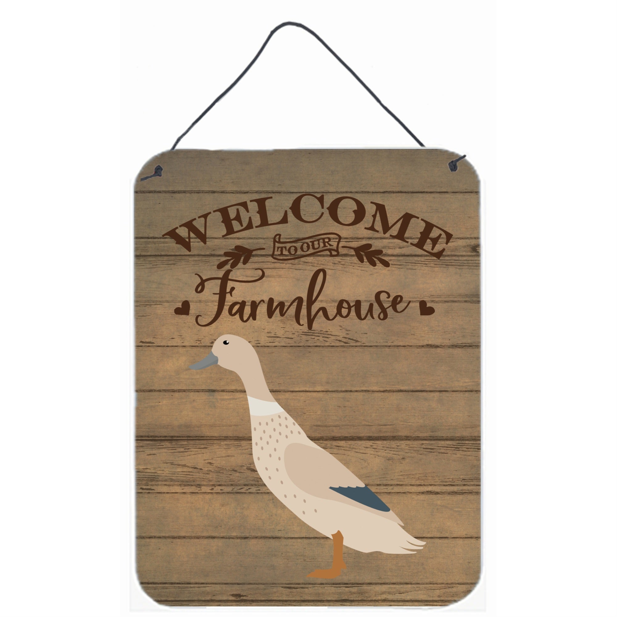 'Caroline'S Treasures West Harlequin Duck Welcome Door Hanging Prints Wall-Decor, Multicolor''