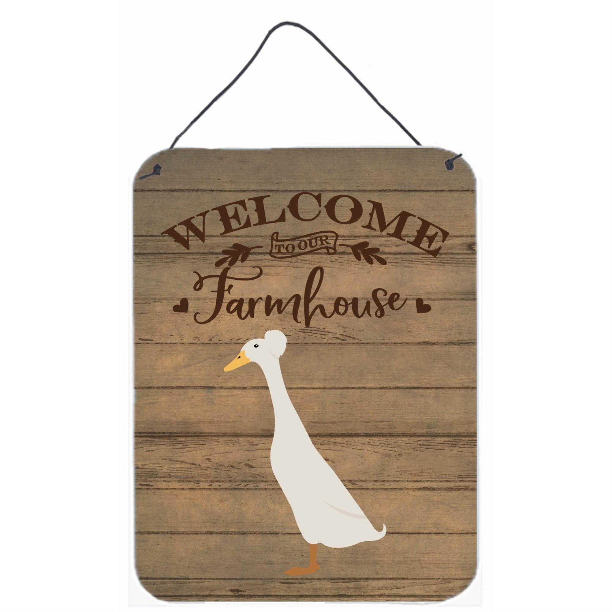 'Caroline'S Treasures Bali Duck Welcome Door Hanging Prints Wall-Decor, Multicolor''