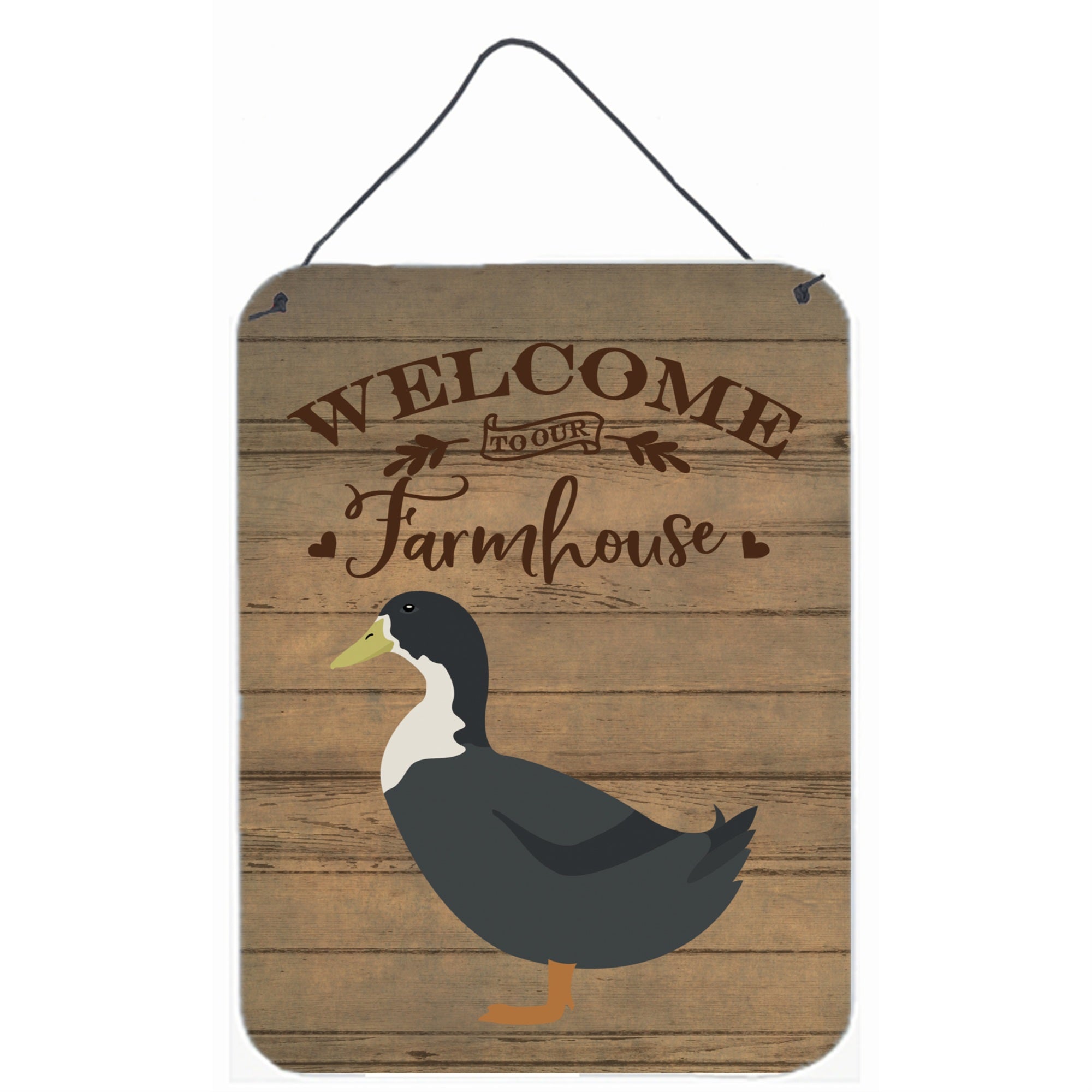 'Caroline'S Treasures Blue Swedish Duck Welcome Door Hanging Prints Wall-Decor, Multicolor''
