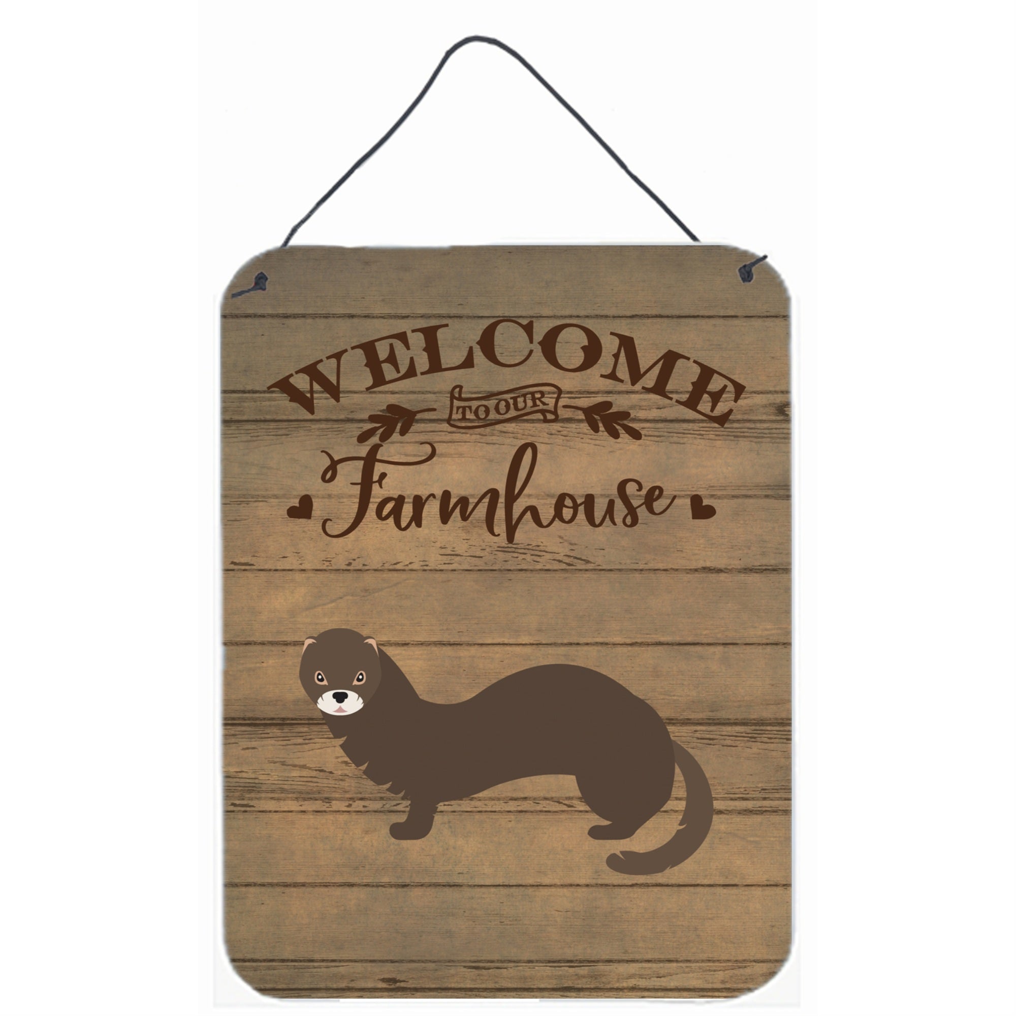 'Caroline'S Treasures Russian Or European Mink Welcome Door Hanging Prints Wall-Decor, Multicolor''