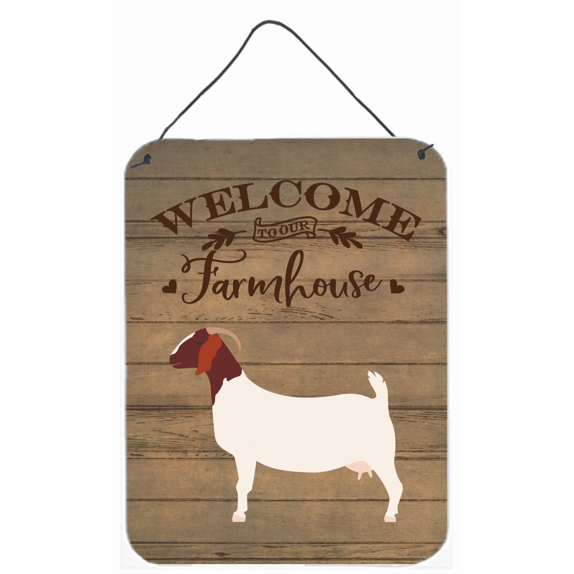 'Caroline'S Treasures Boer Goat Welcome Door Hanging Prints Wall-Decor, Multicolor''