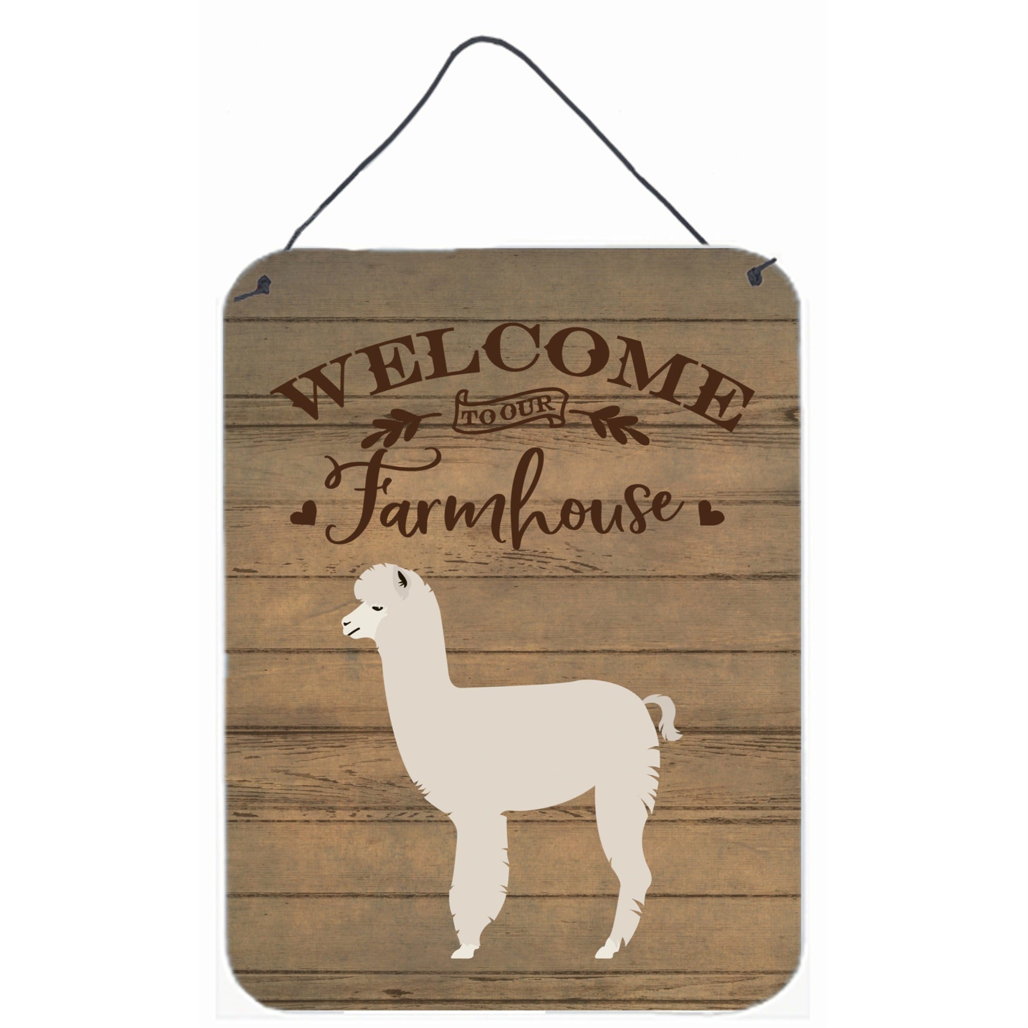 'Caroline'S Treasures Alpaca Welcome Door Hanging Prints Wall-Decor, Multicolor''