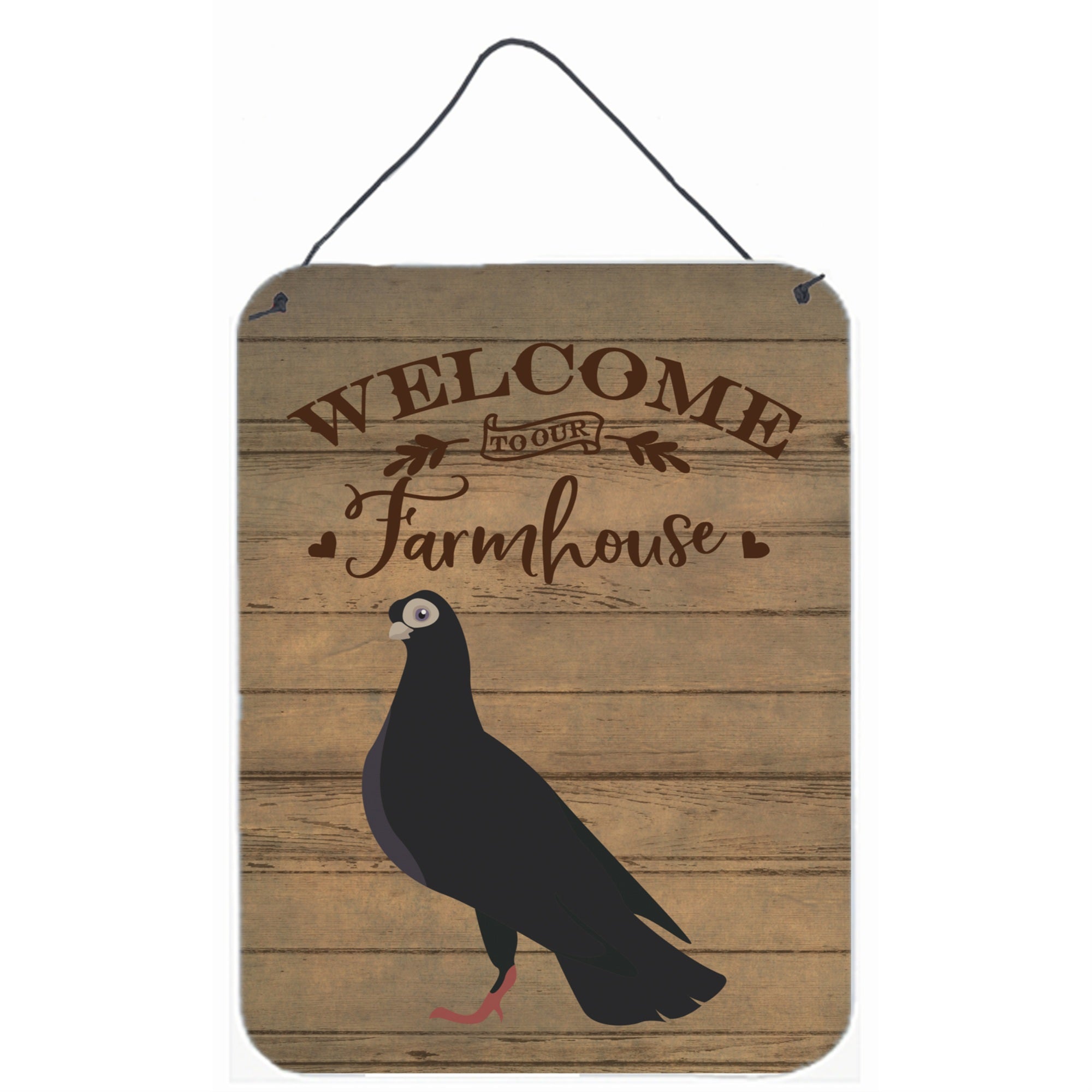 'Caroline'S Treasures Budapest Highflyer Pigeon Welcome Door Hanging Prints Wall-Decor, Multicolor''