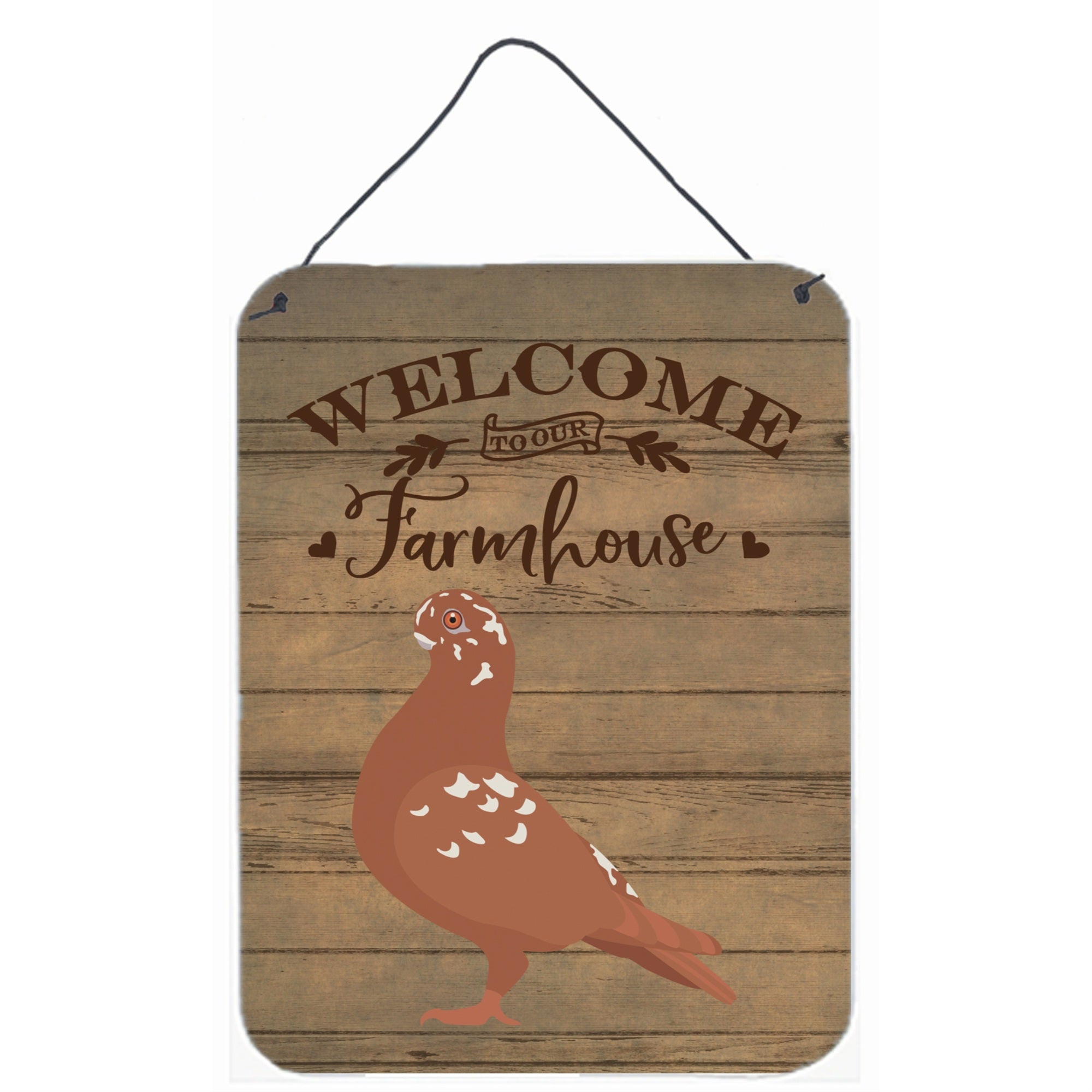 'Caroline'S Treasures African Owl Pigeon Welcome Door Hanging Prints Wall-Decor, Multicolor''