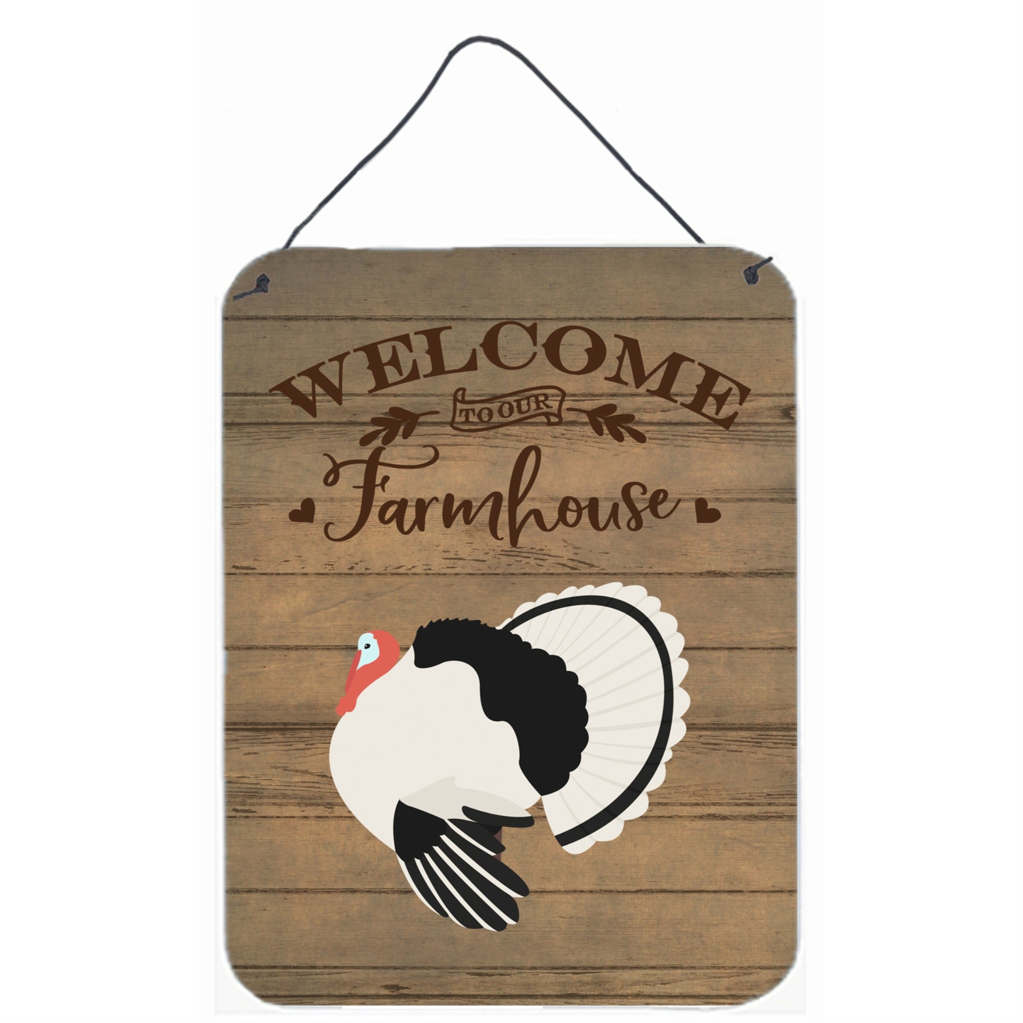 'Caroline'S Treasures Royal Palm Turkey Welcome Door Hanging Prints Wall-Decor, Multicolor''