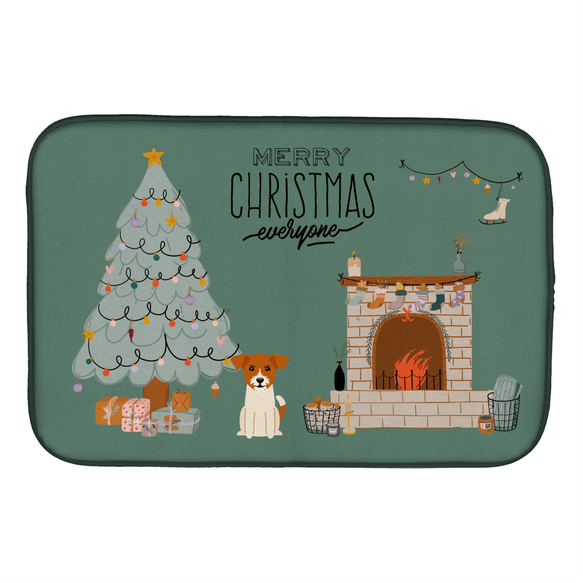'Caroline'S Treasures Jack Russell Terrier Christmas Everyone Dish-Drying-Mats, 14 X 21, Multicolor''
