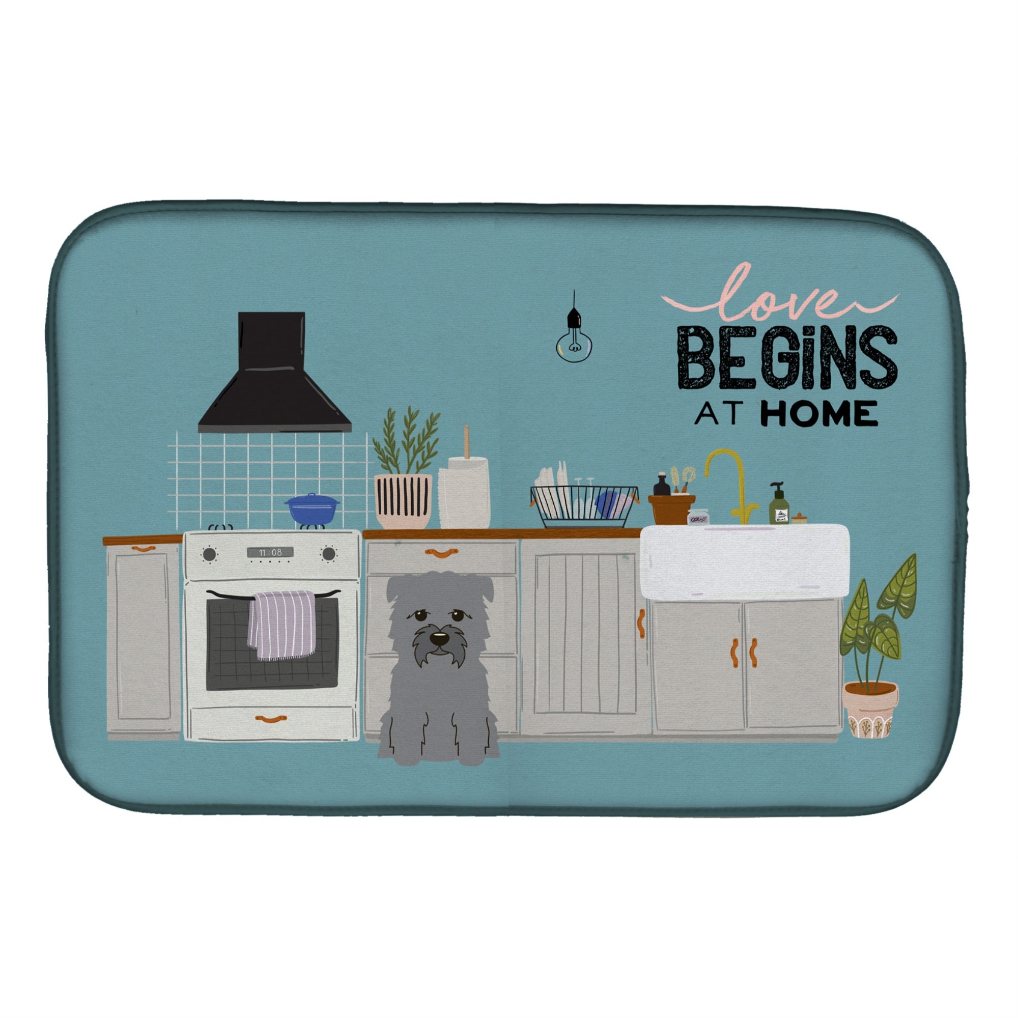 'Caroline'S Treasures Ck7763Ddm Grey Glen Of Imal Kitchen Scene Dish-Drying-Mats, 14 X 21, Multicolor''