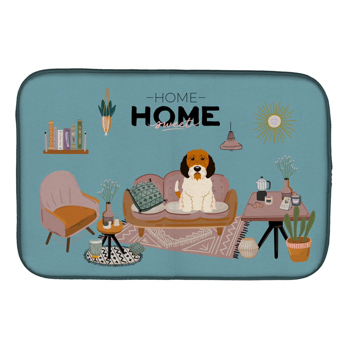 'Caroline'S Treasures Petit Basset Griffon Veenden Sweet Home Dish-Drying-Mats, 14 X 21, Multicolor''