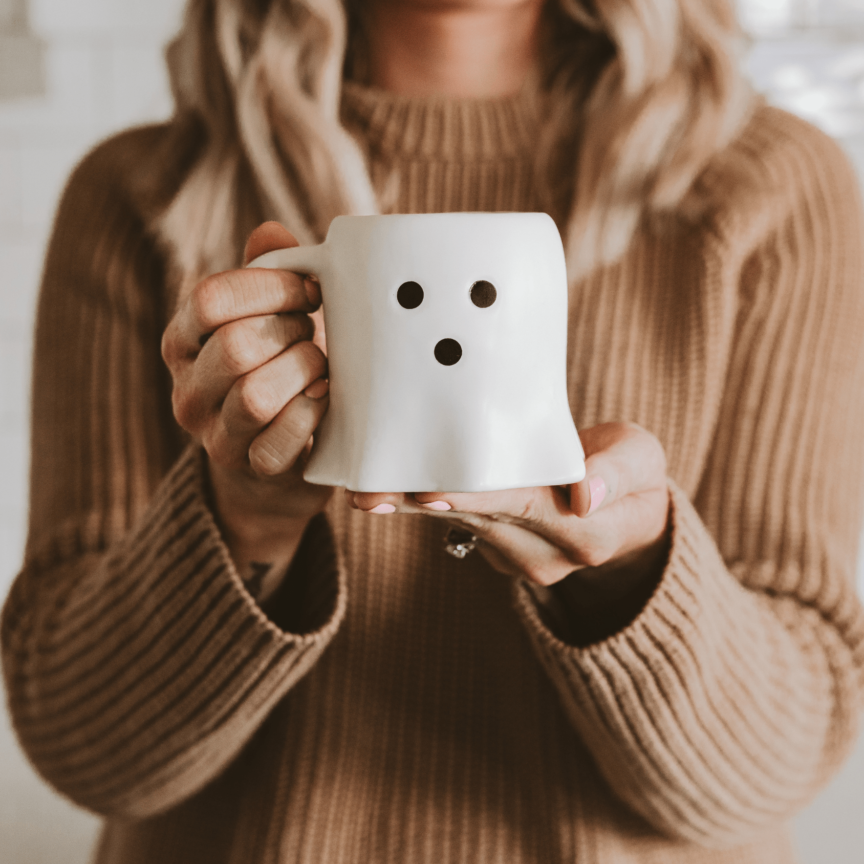 Ghost Face 12oz. Figural Coffee Mug