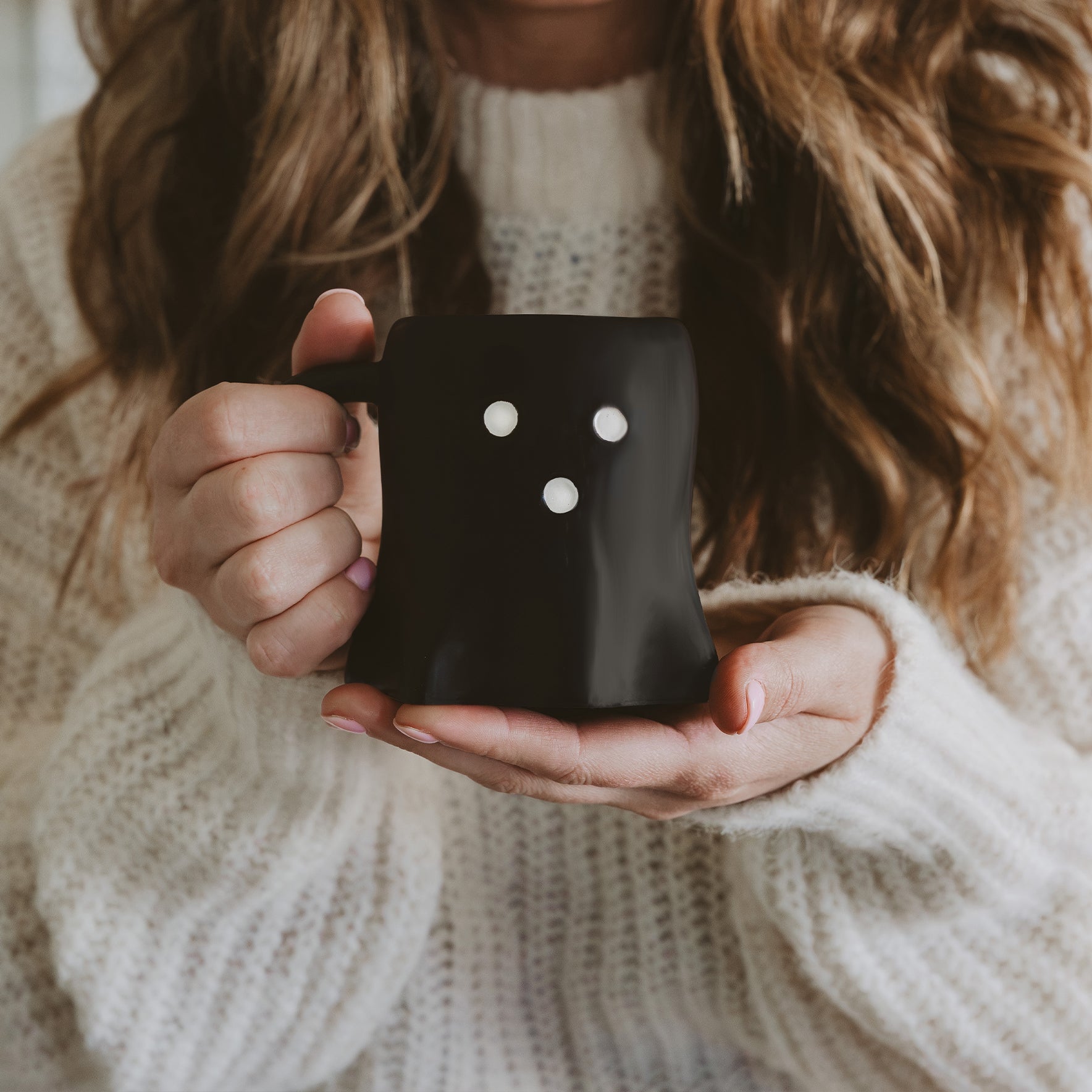 Black Ghost 12oz. Figural Coffee Mug