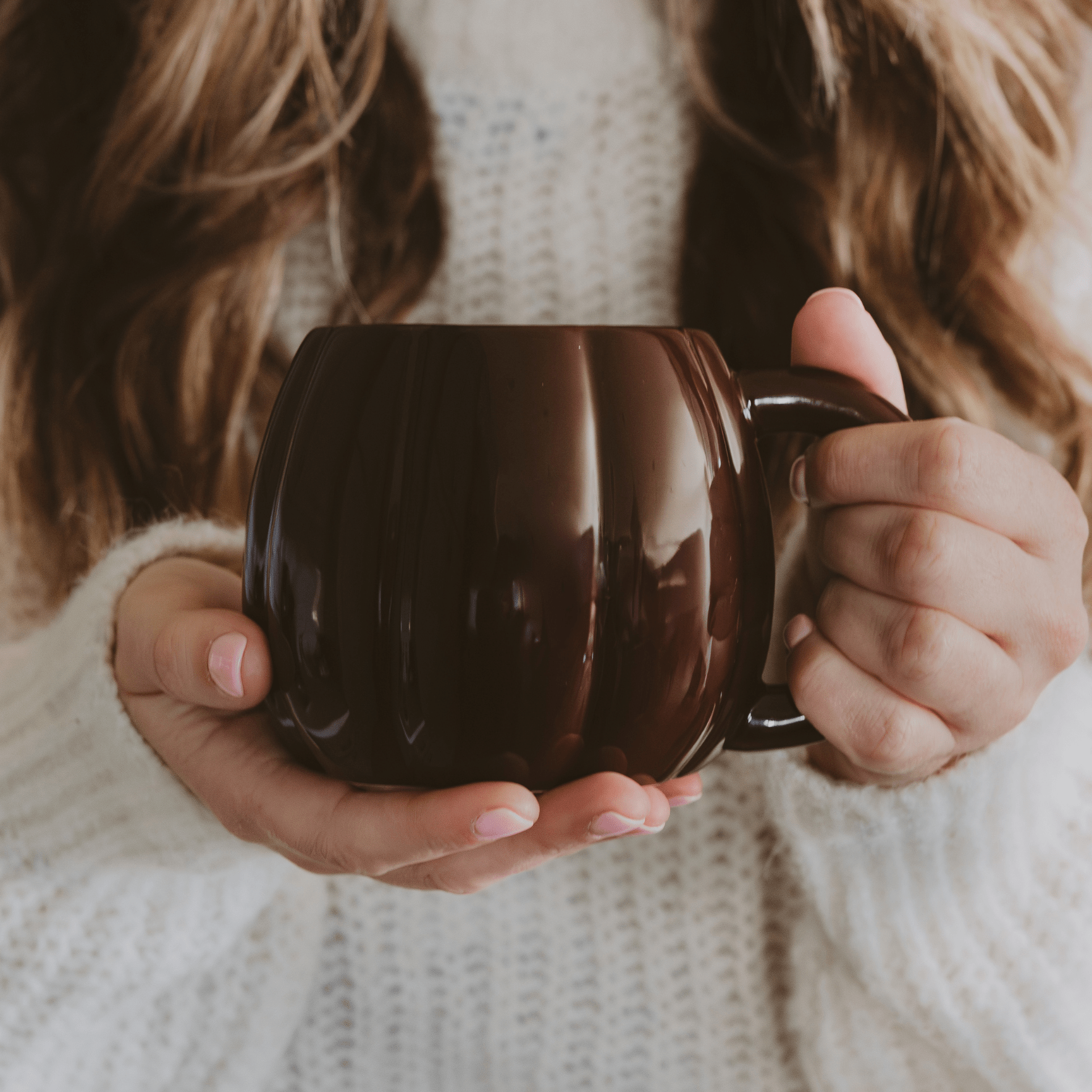 Brown Pumpkin 19oz. Figural Coffee Mug