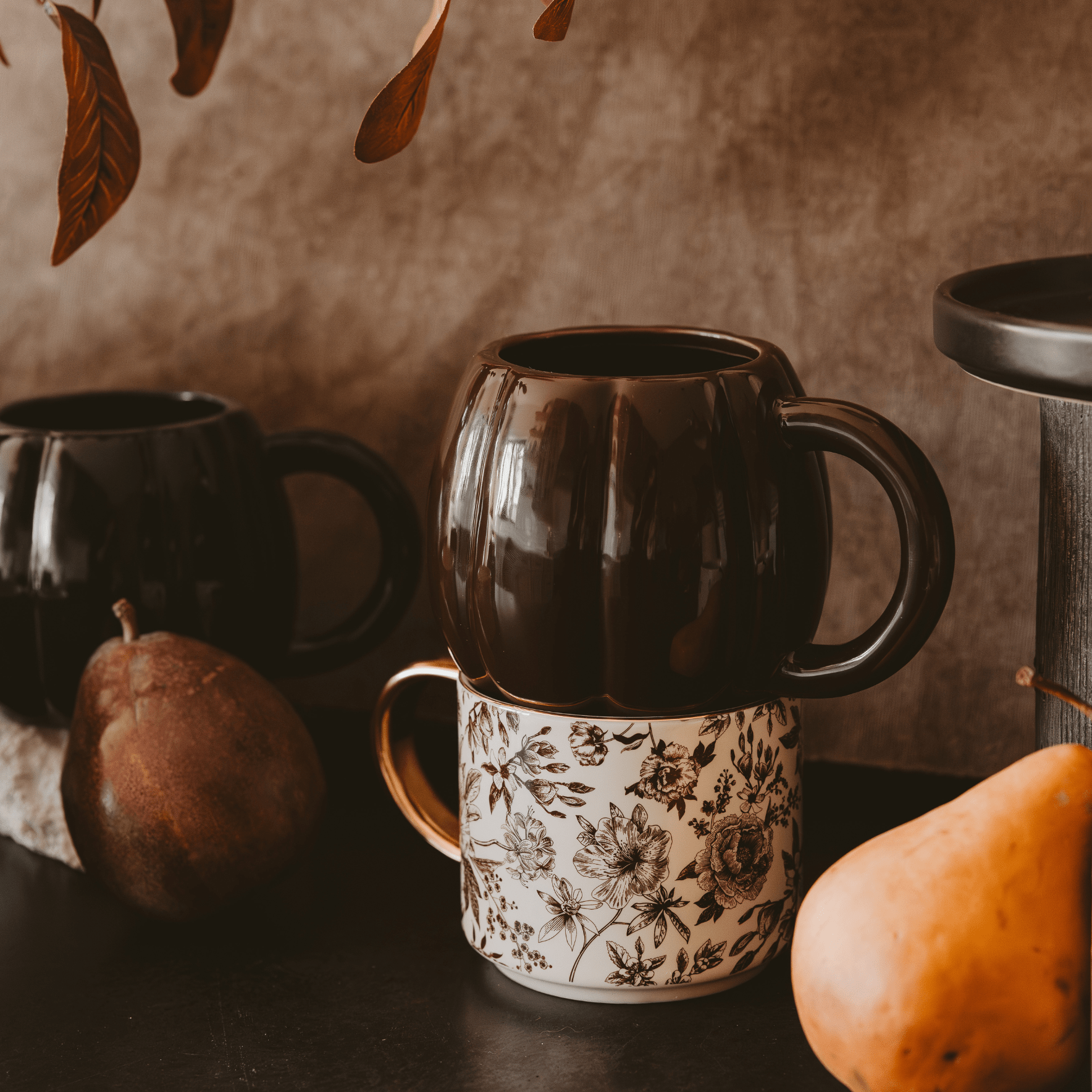 Brown Pumpkin 19oz. Figural Coffee Mug