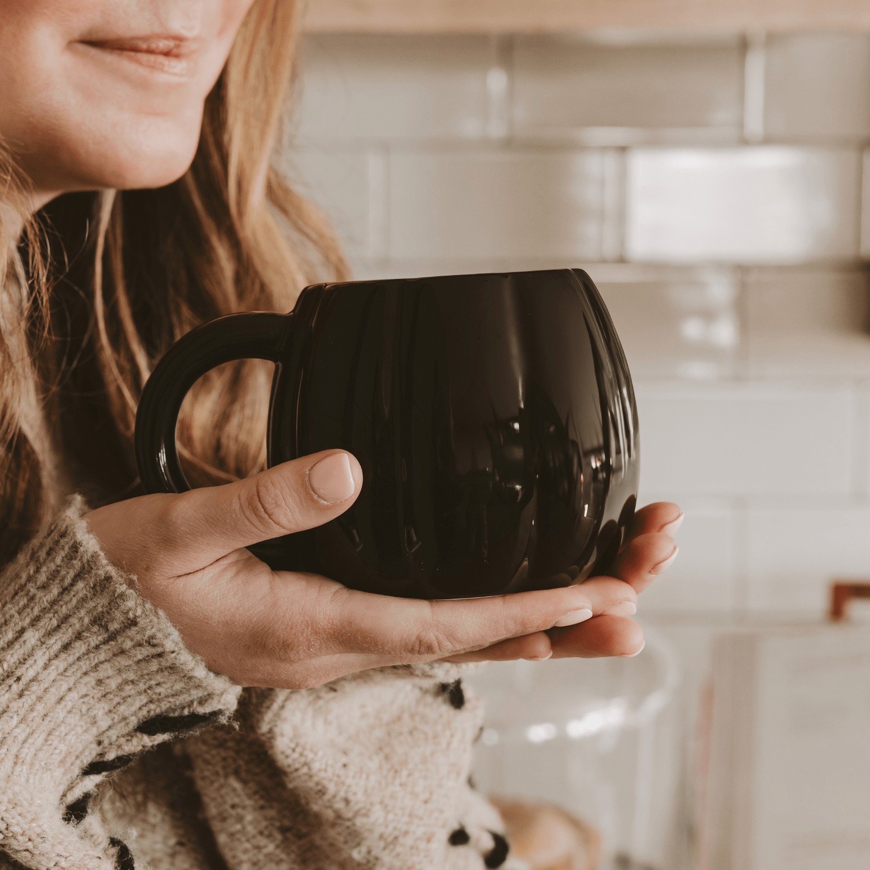 Black Pumpkin 19oz. Figural Coffee Mug