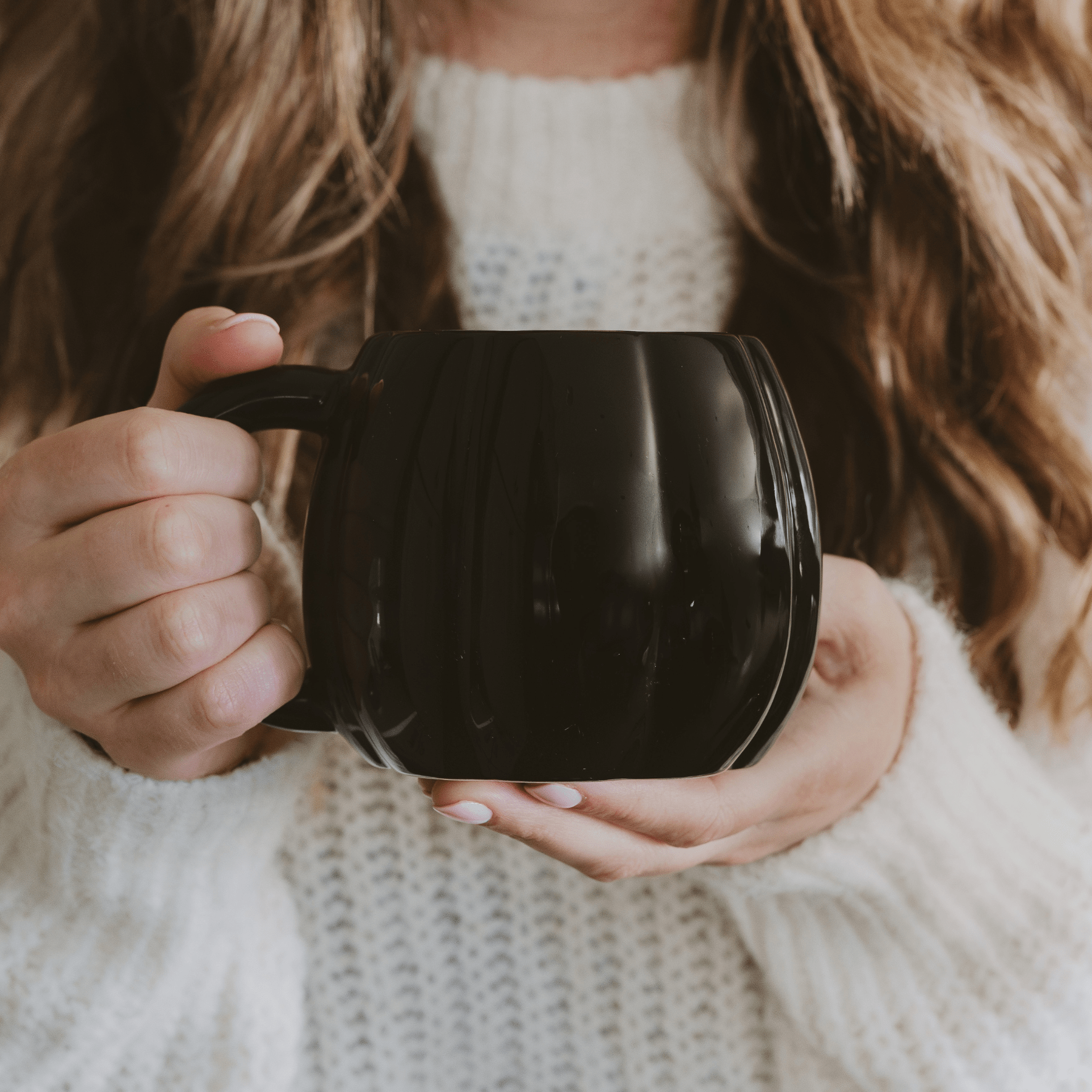Black Pumpkin 19oz. Figural Coffee Mug