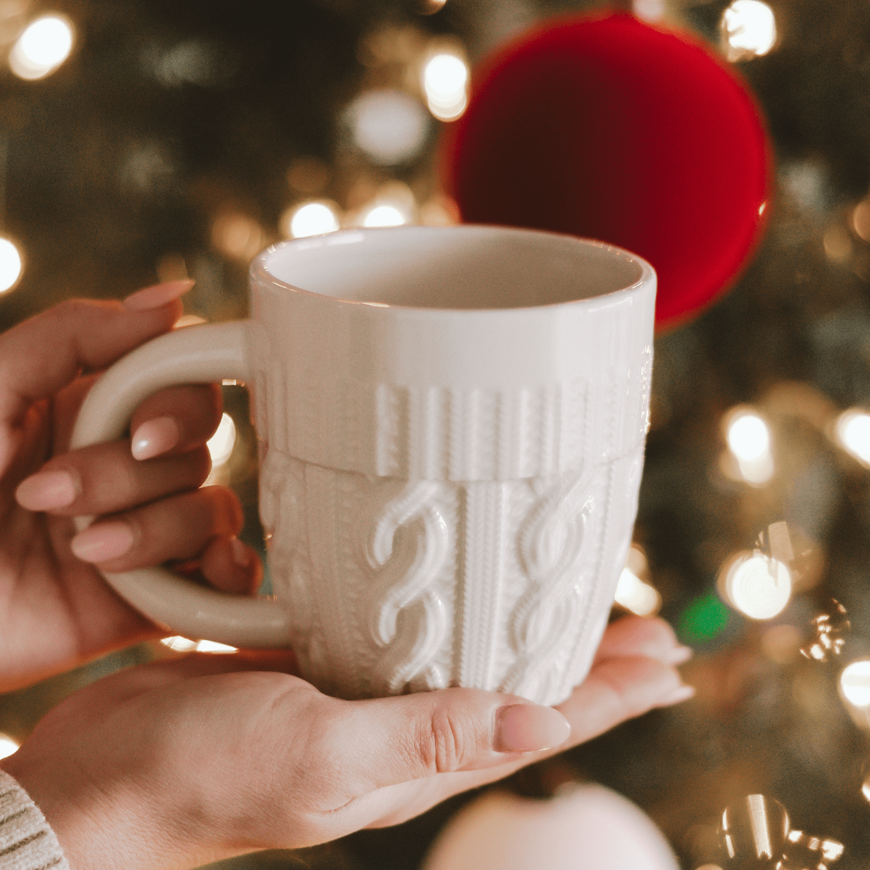 Cream Sweater 18oz. Figural Coffee Mug