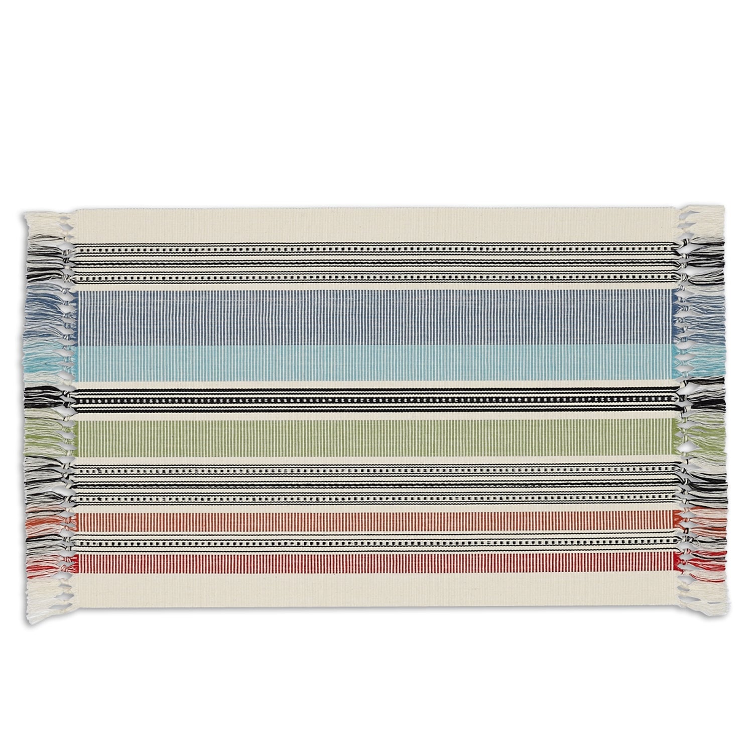 DII Mediterranean Stripe Placemat (Set of 6)