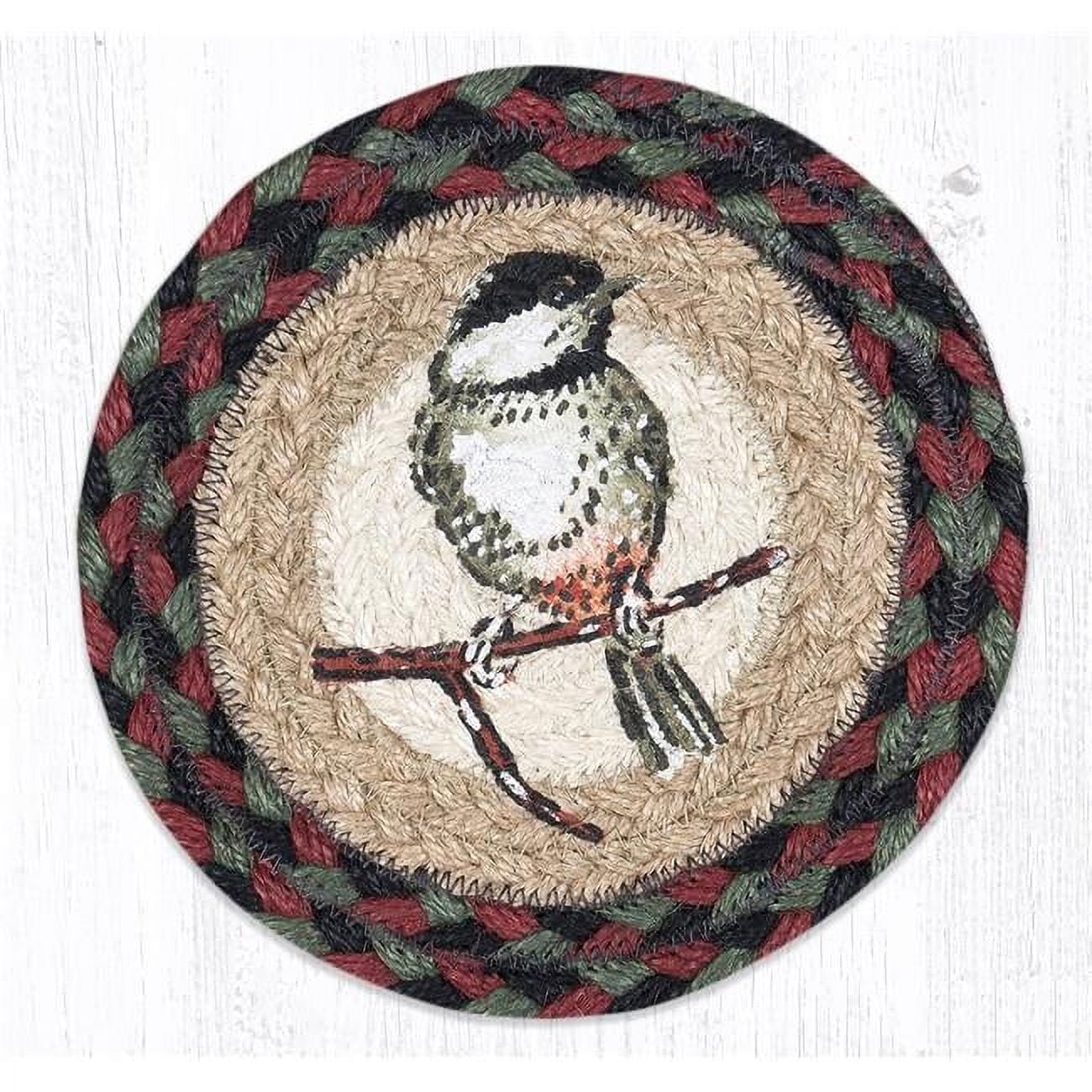Capitol Importing 79081C 7 x 7 in. LC81 Chickadee Round Large Coaster