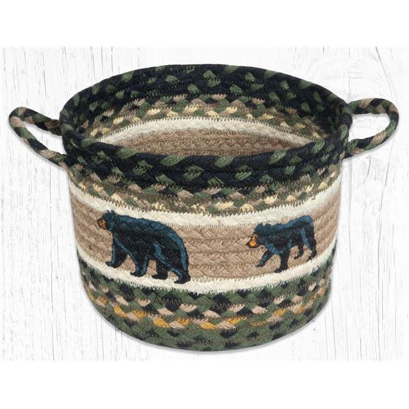 Capitol Importing 38-UBPSM116MB 9 x 7 in. UBP-116 Mama & Baby Bear Printed Utility Basket