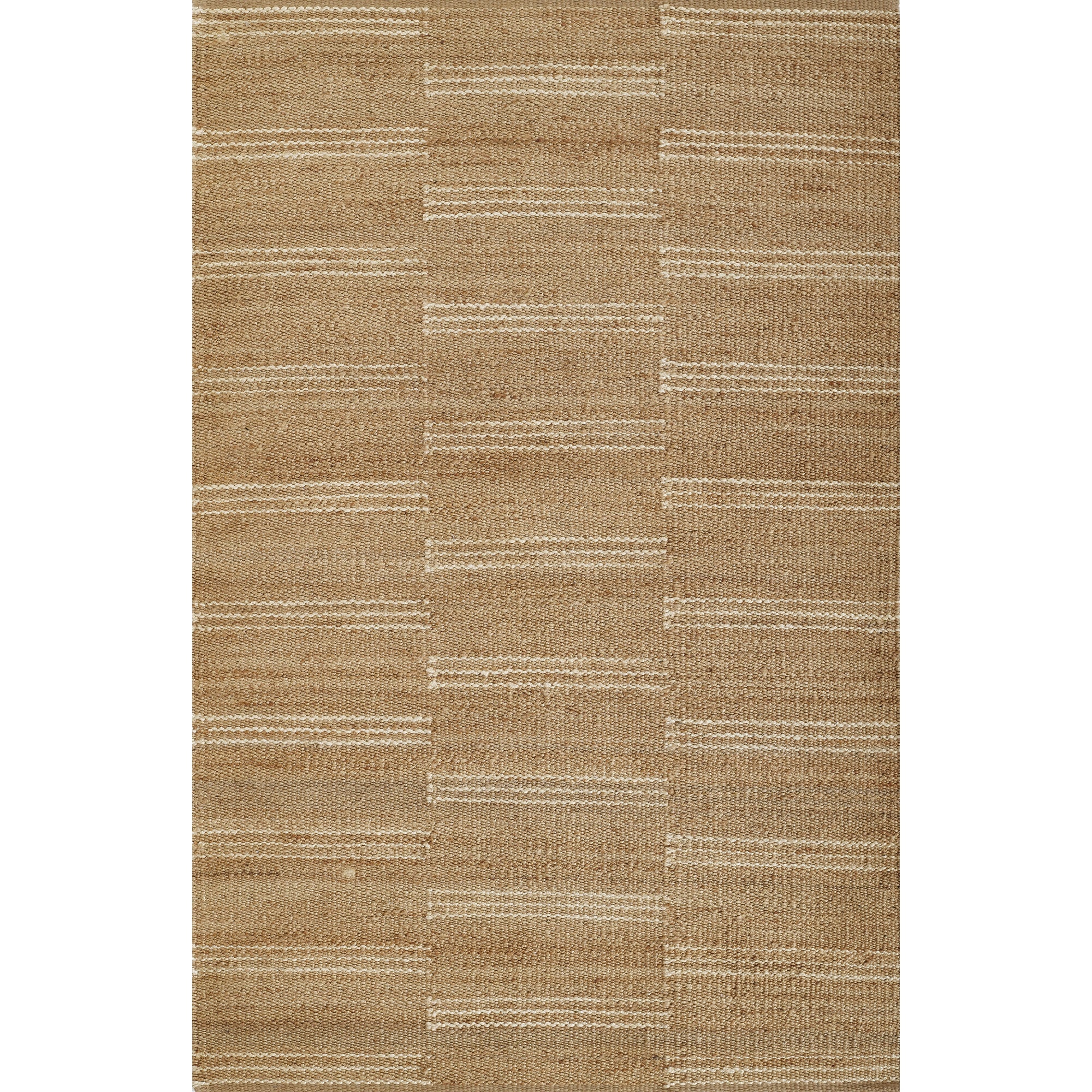 Erin Gates Crescent Striped 8 x 10 Area Rugs in Natural CRESCCRE-1NAT80A0