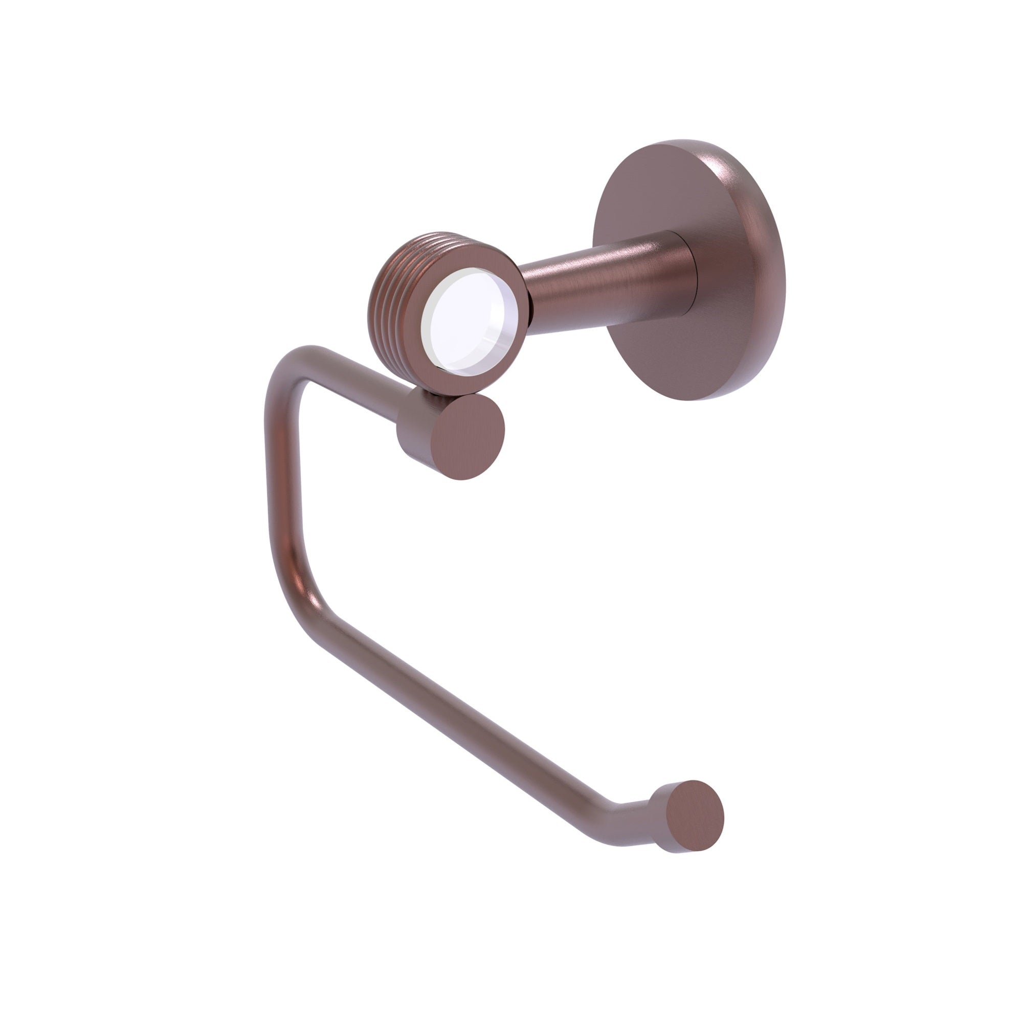 Clearview Collection Euro Style Toilet Tissue Holder With Groovy Accents - Antique Copper