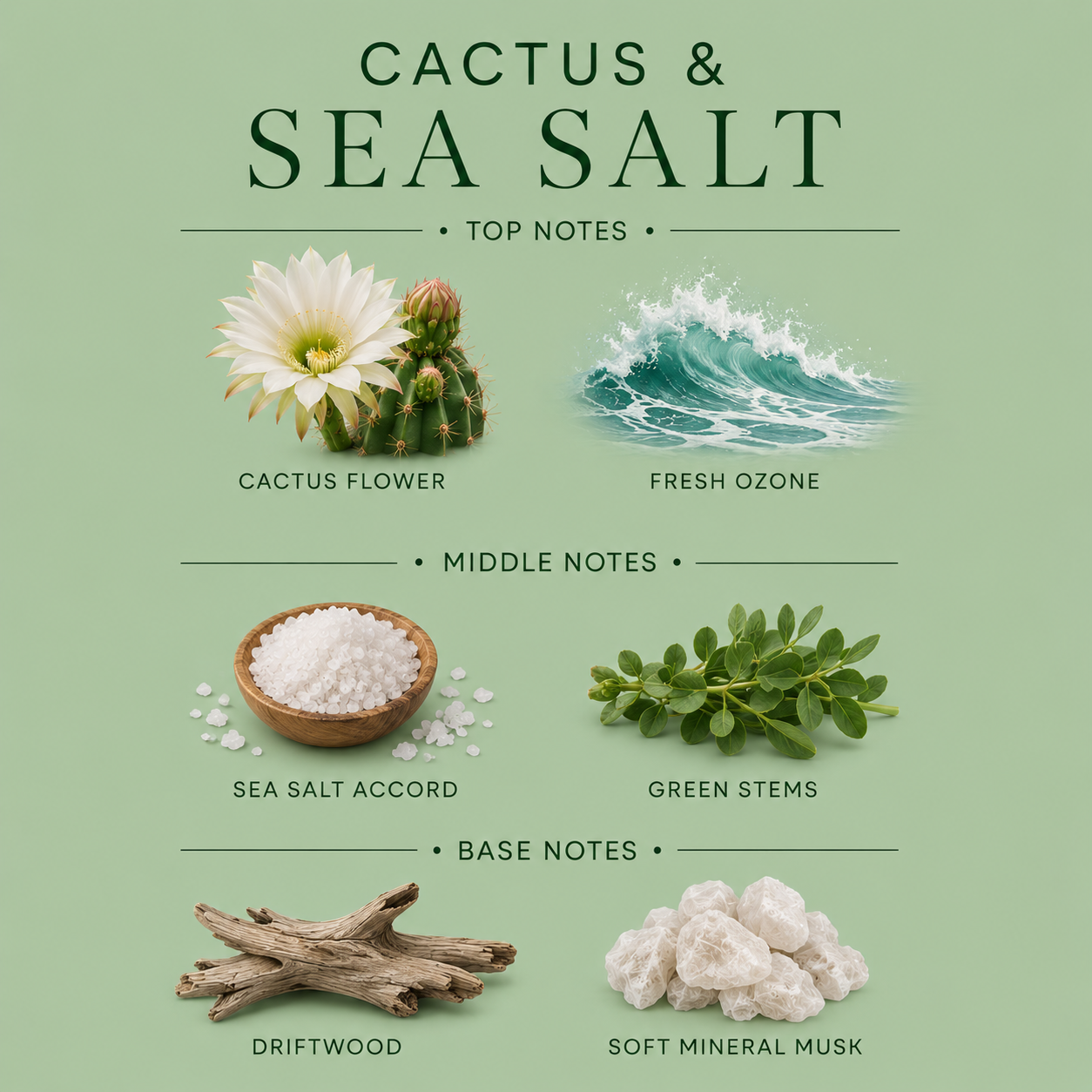 Cactus & Sea Salt 3-Wick Candle