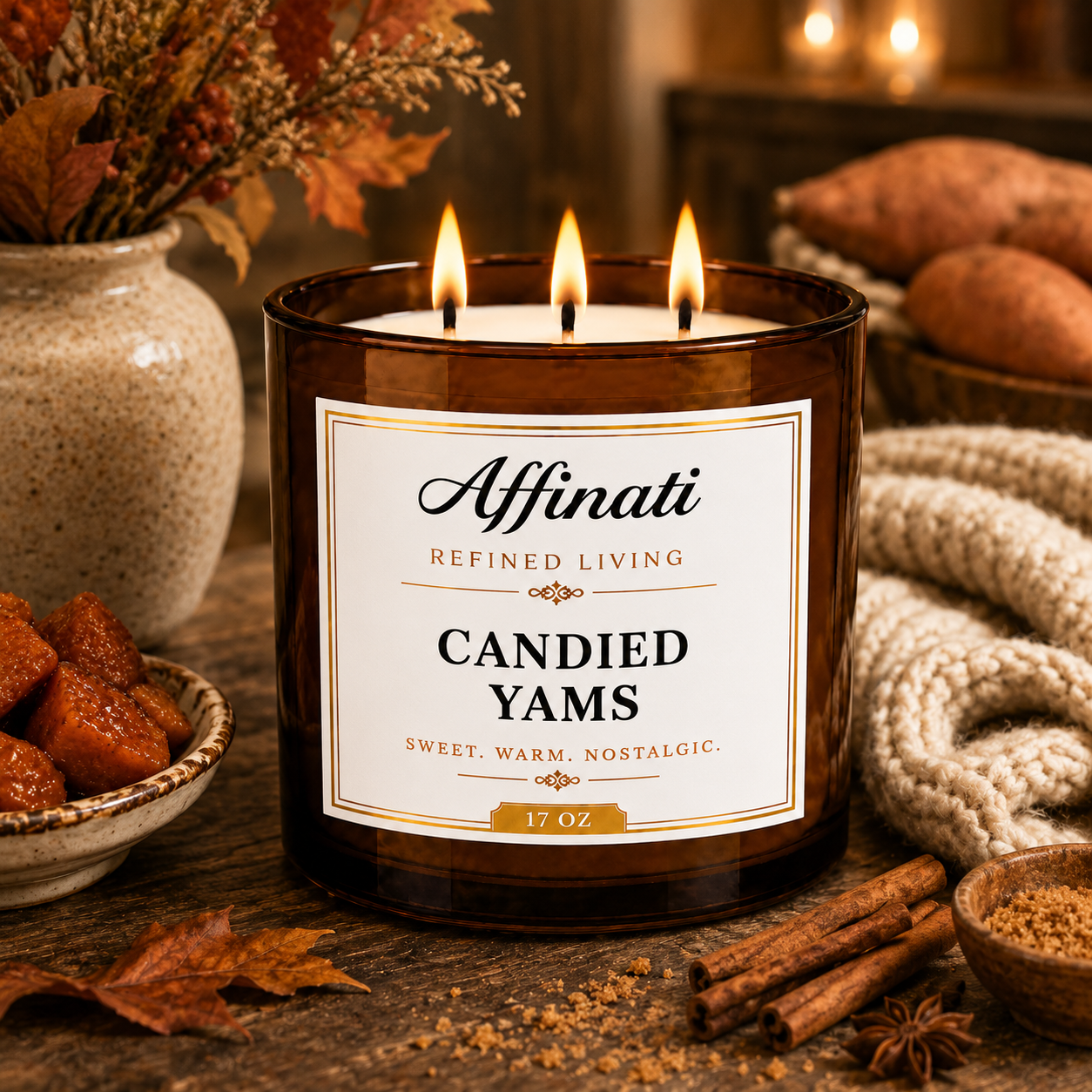 Candied Yams 3-Wick Candle