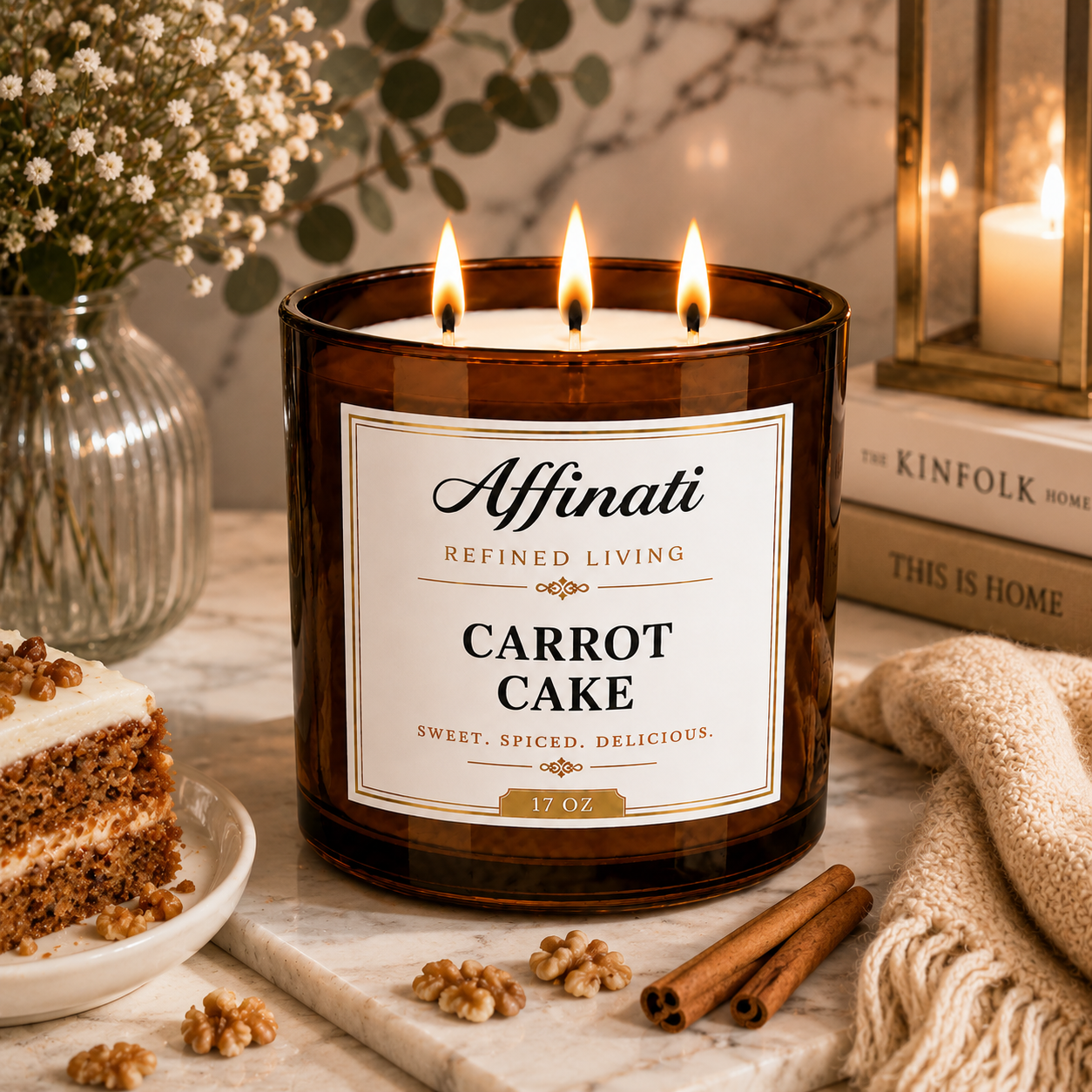 Carrot Cake 3-Wick Candle