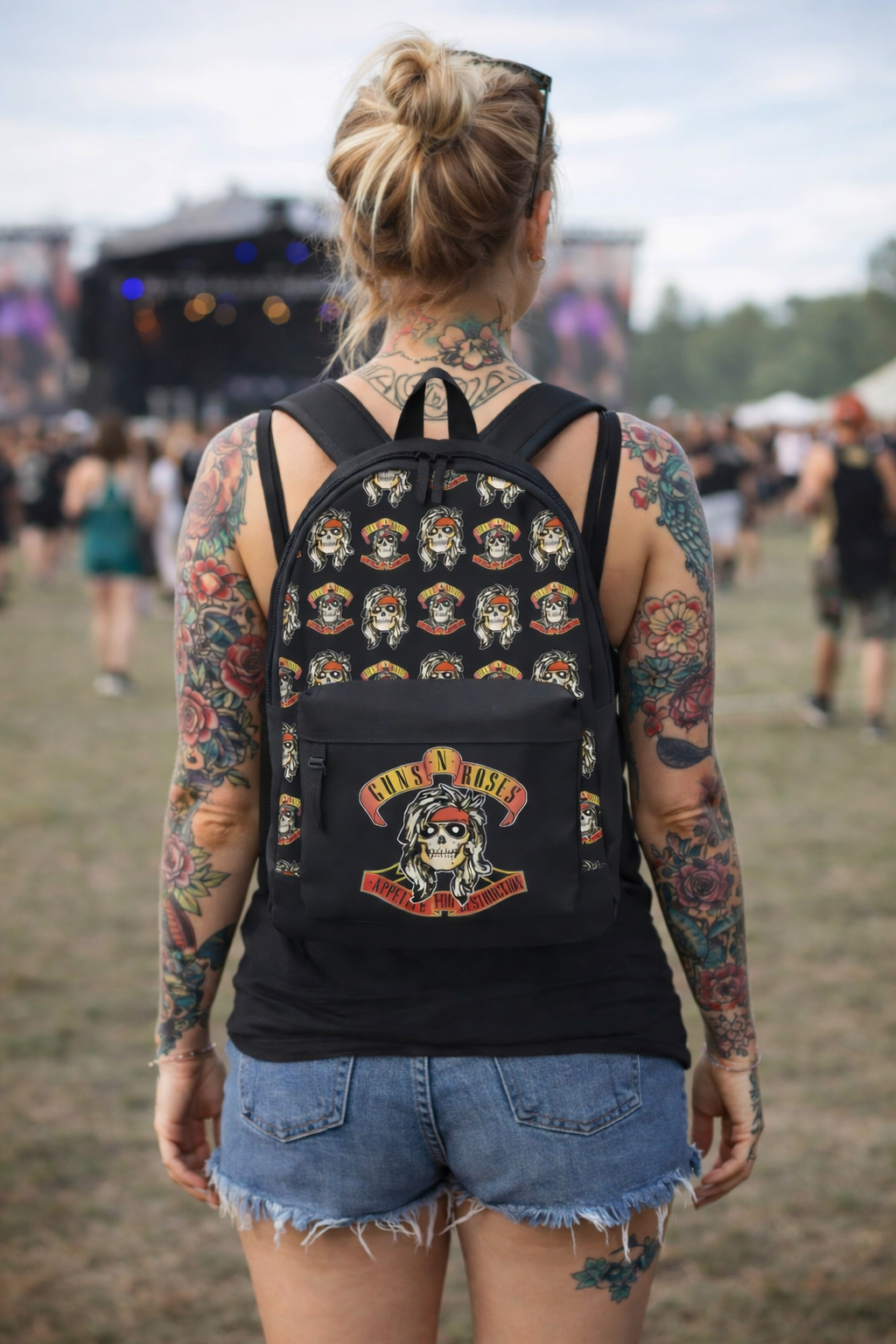 Rocksax Guns N' Roses Backpack - Appetite For Destruction All Over Print