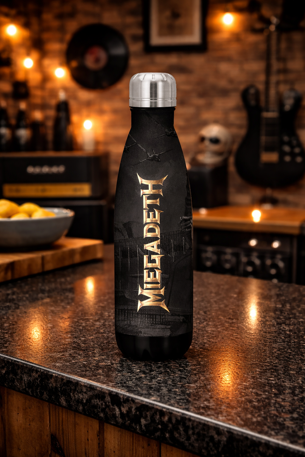 Rocksax Megadeth Drink Bottle - Logo