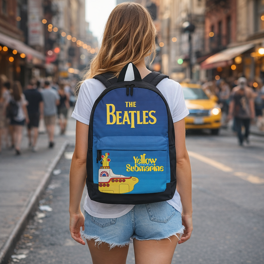 Rocksax The Beatles Backpack - Yellow Submarine Film