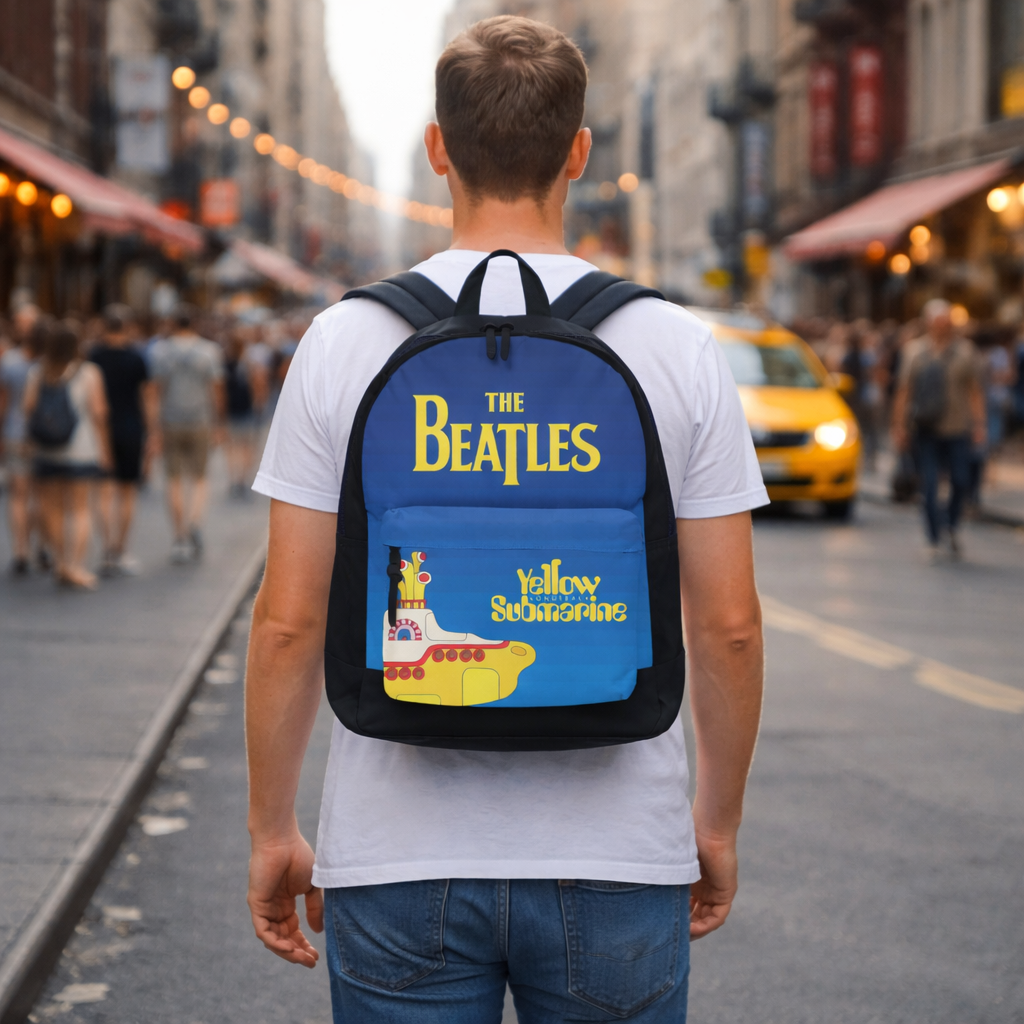 Rocksax The Beatles Backpack - Yellow Submarine Film