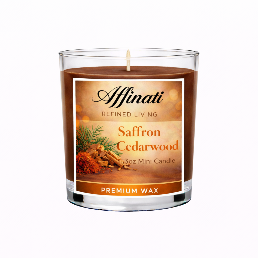 Saffron Cedarwood Mini Candle