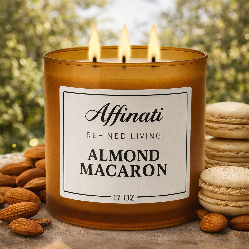 3-Wick Almond Macaron Candle