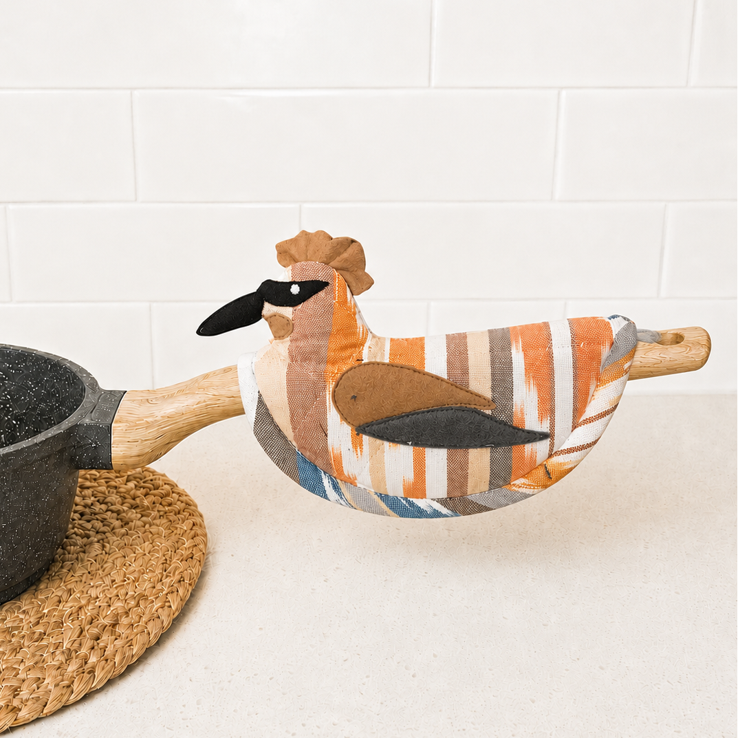 Cedar Waxwing Pot Holder