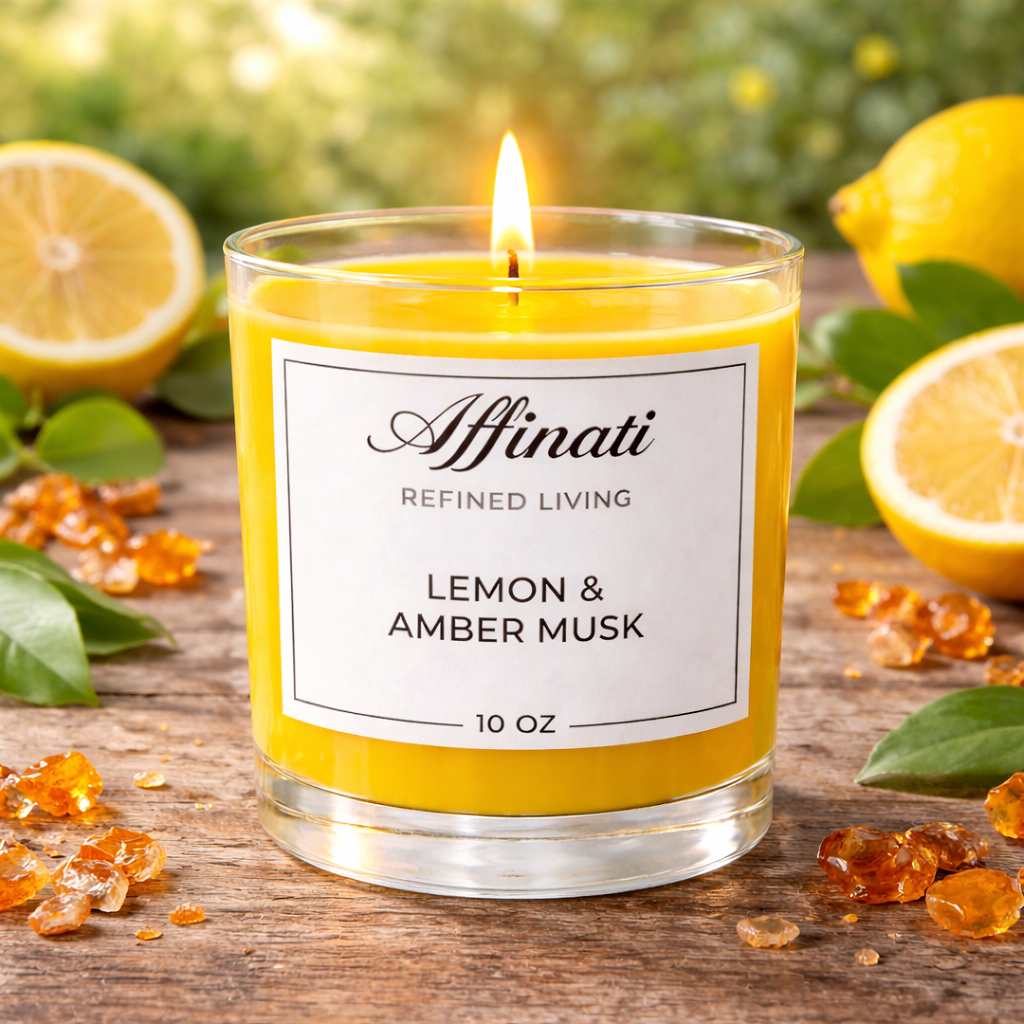 Lemon & Amber Musk Original Candle