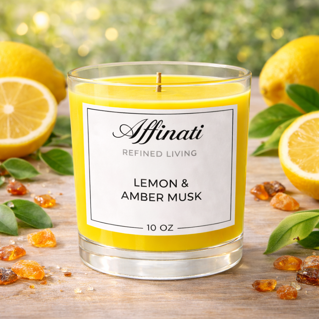 Lemon & Amber Musk Original Candle