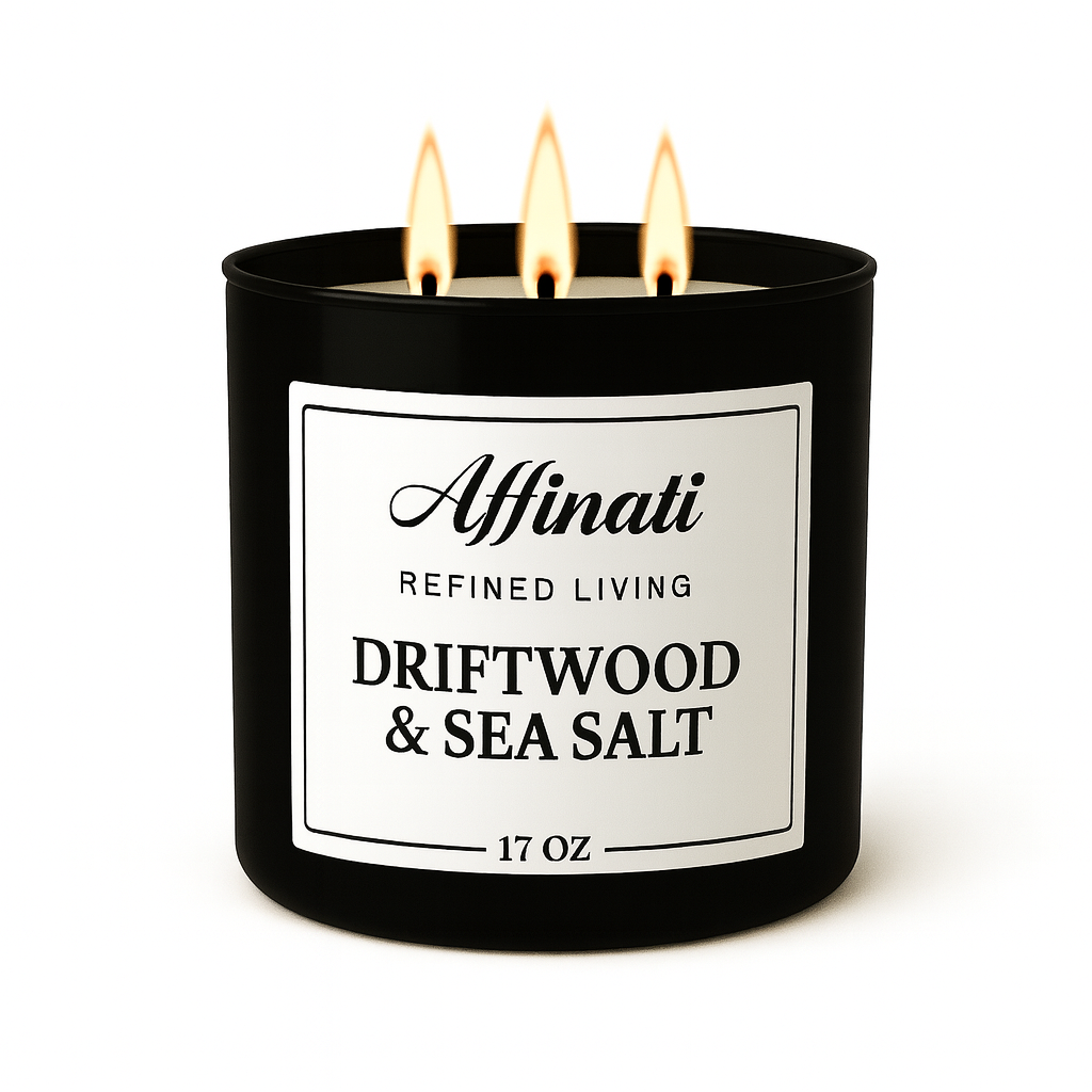 3-Wick Driftwood & Sea Salt Candle
