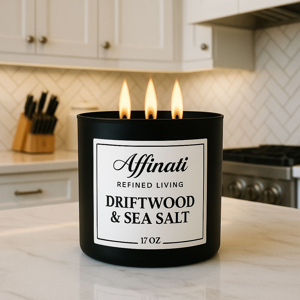 3-Wick Driftwood & Sea Salt Candle