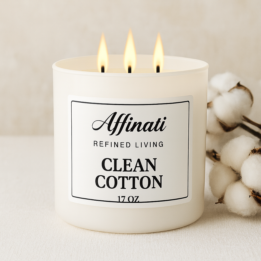 3-Wick Clean Cotton Candle