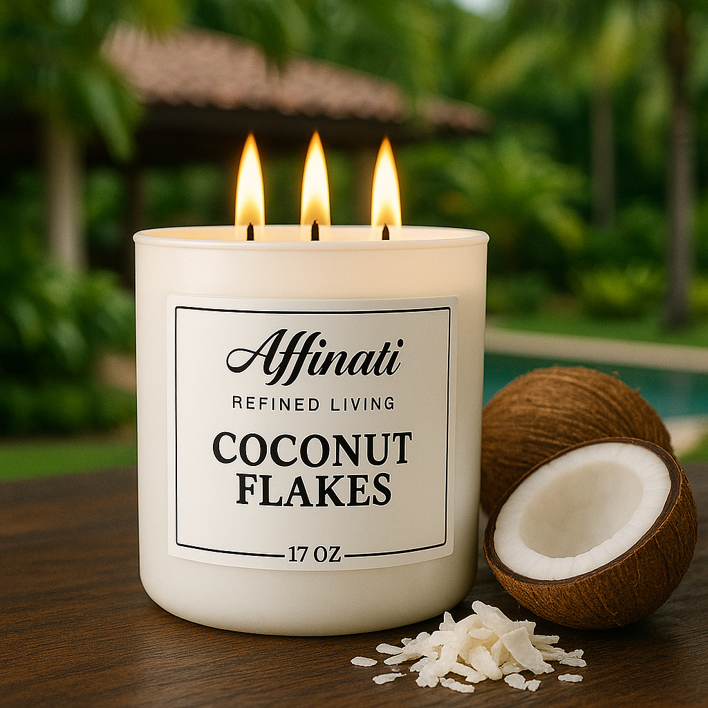 3-Wick Coconut Flakes Candle