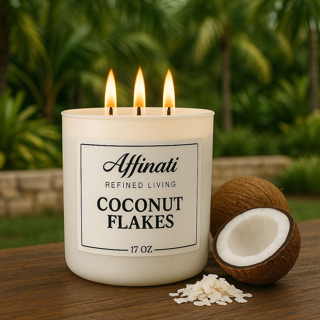 3-Wick Coconut Flakes Candle