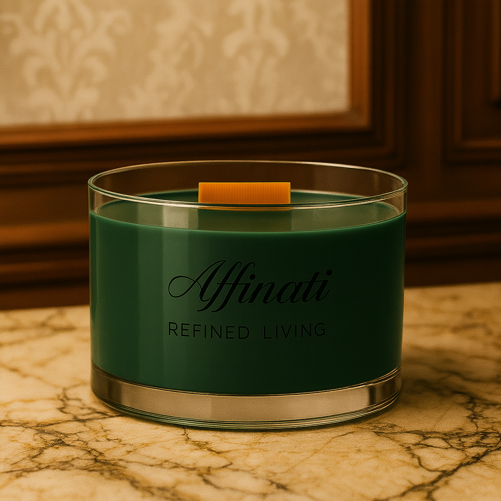 Winter Spruce Wooden Wick Candle – Luxury 13 oz Soy Blend | Affinati