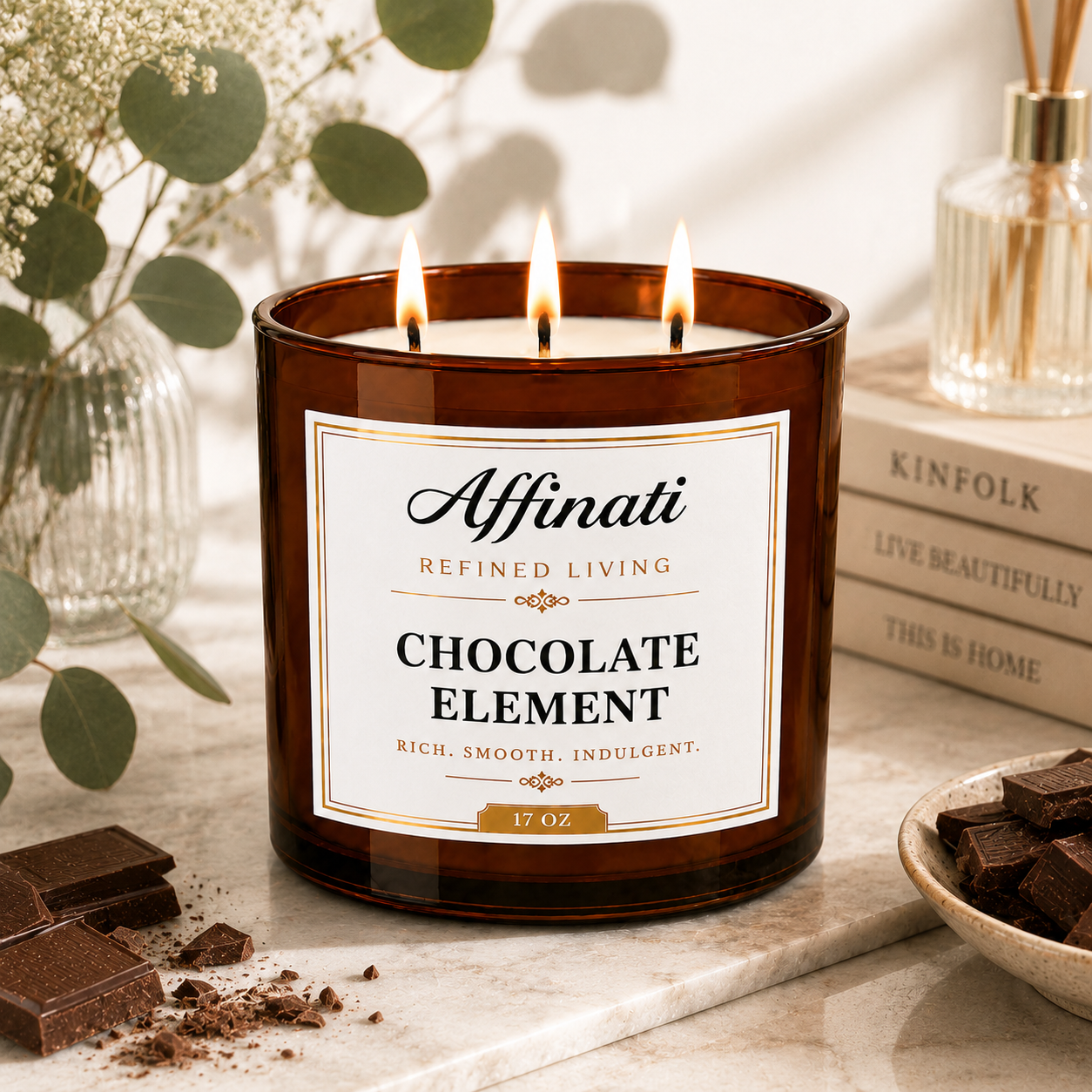 Chocolate Element 3-Wick Candle