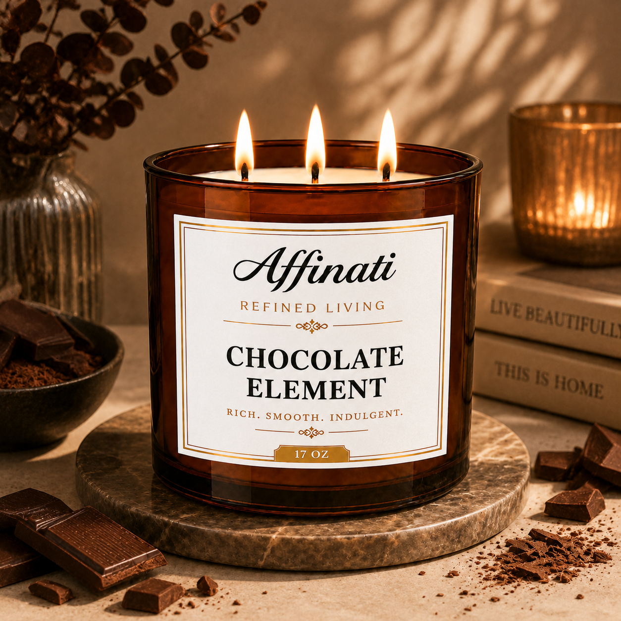 Chocolate Element 3-Wick Candle