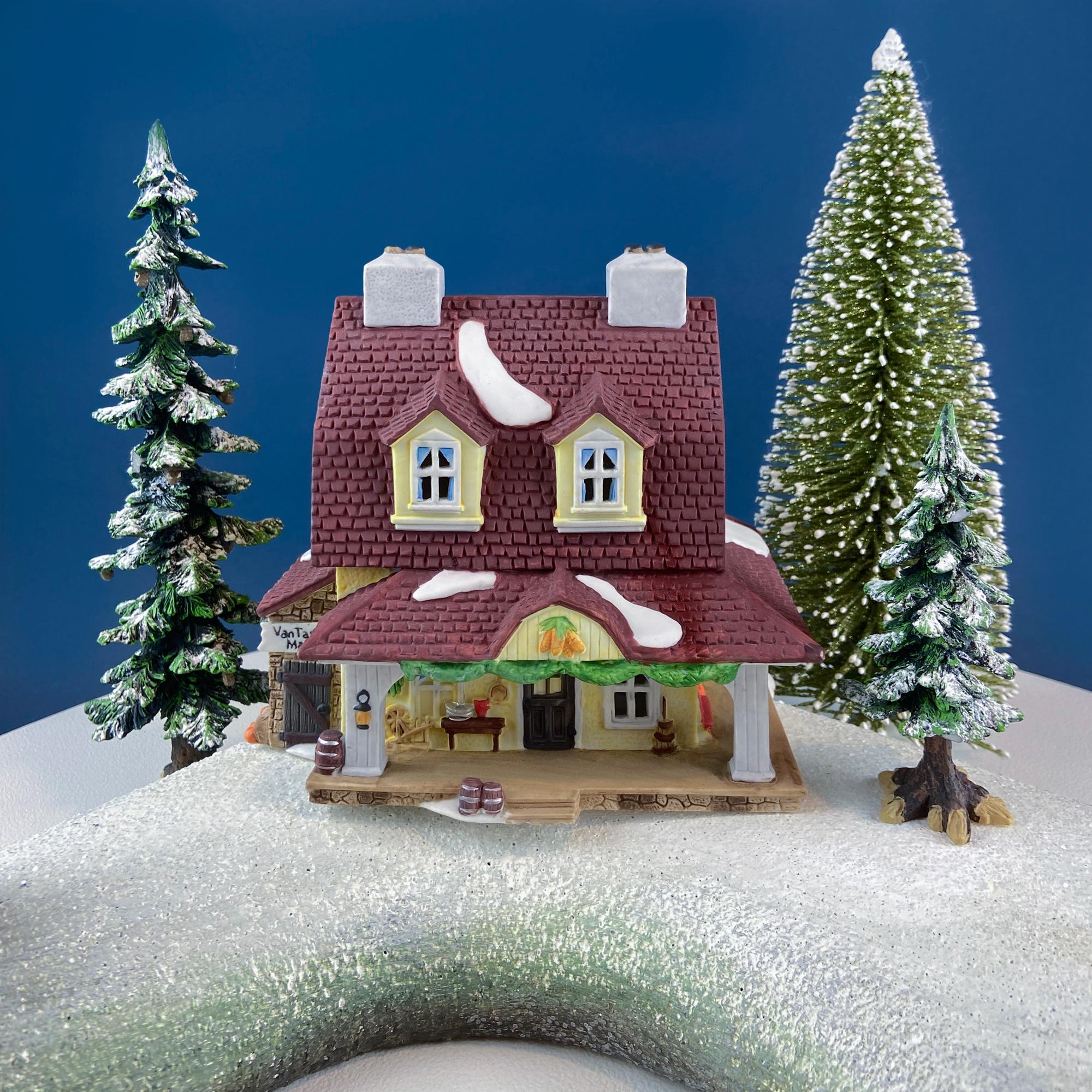 Christmas Village Van Tassel Manor by Department 56. Enchanted New England Village Series. Illuminated Holiday House or Retail Decor.